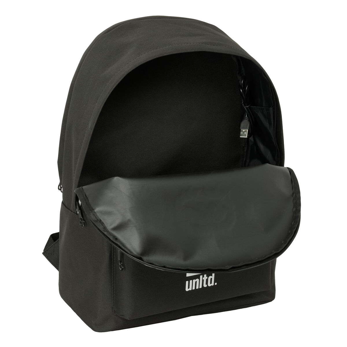 Laptop Backpack Eckō Unltd. WORLDWIDE Black 31 x 44 x 18 cm Laptop Backpack Eckō Unltd. WORLDWIDE Black 31 x 44 x 18 cm