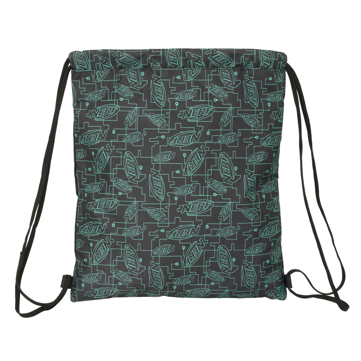 Backpack with Strings Nerf Game Black 35 x 40 x 1 cm Backpack with Strings Nerf Game Black 35 x 40 x 1 cm