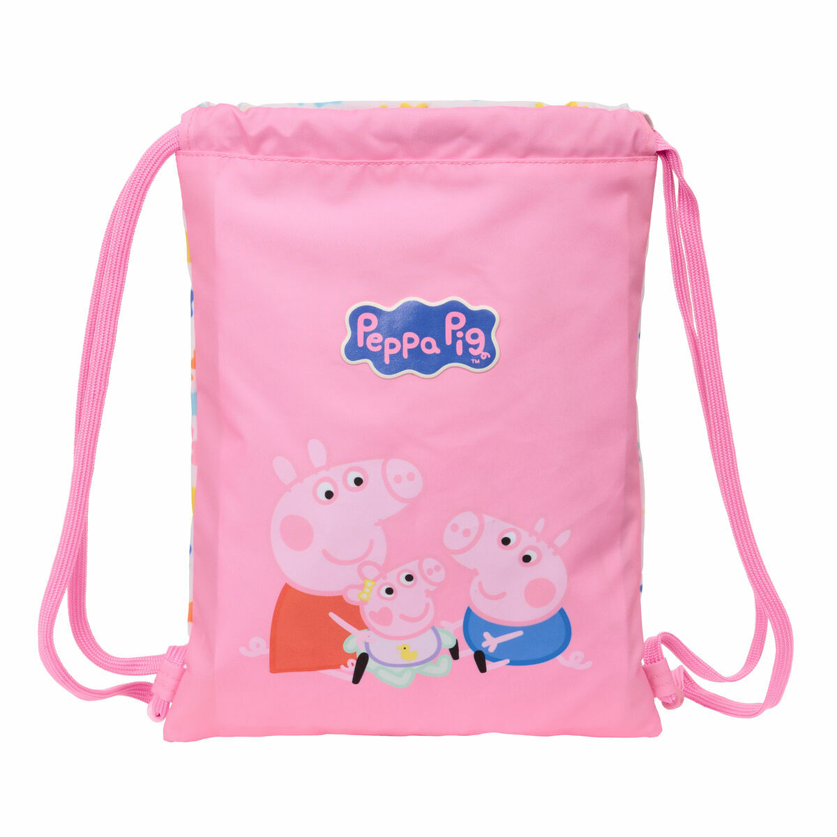 Backpack with Strings Peppa Pig Baby pig Multicolour 26 x 34 x 1 cm