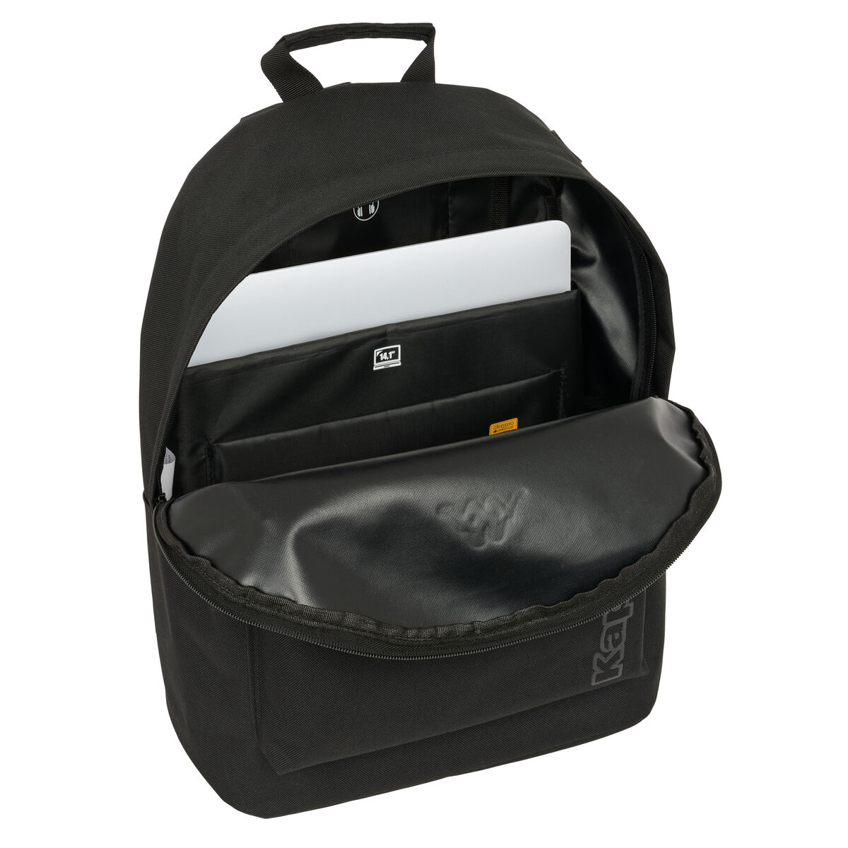 School Bag Kappa kappa basics Black 31 x 41 x 16 cm