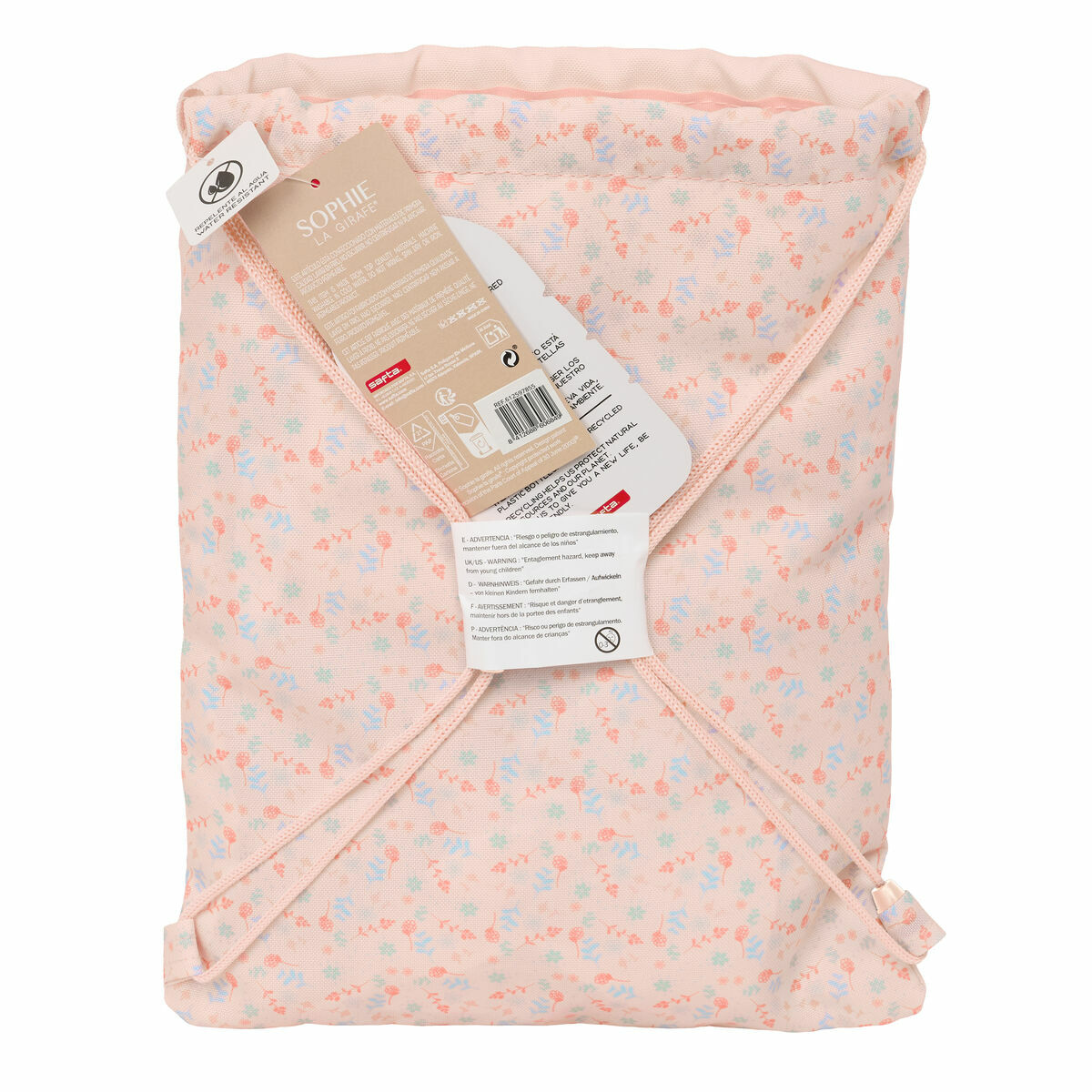 Backpack with Strings Sophie la Girafe 26 x 34 x 1 cm