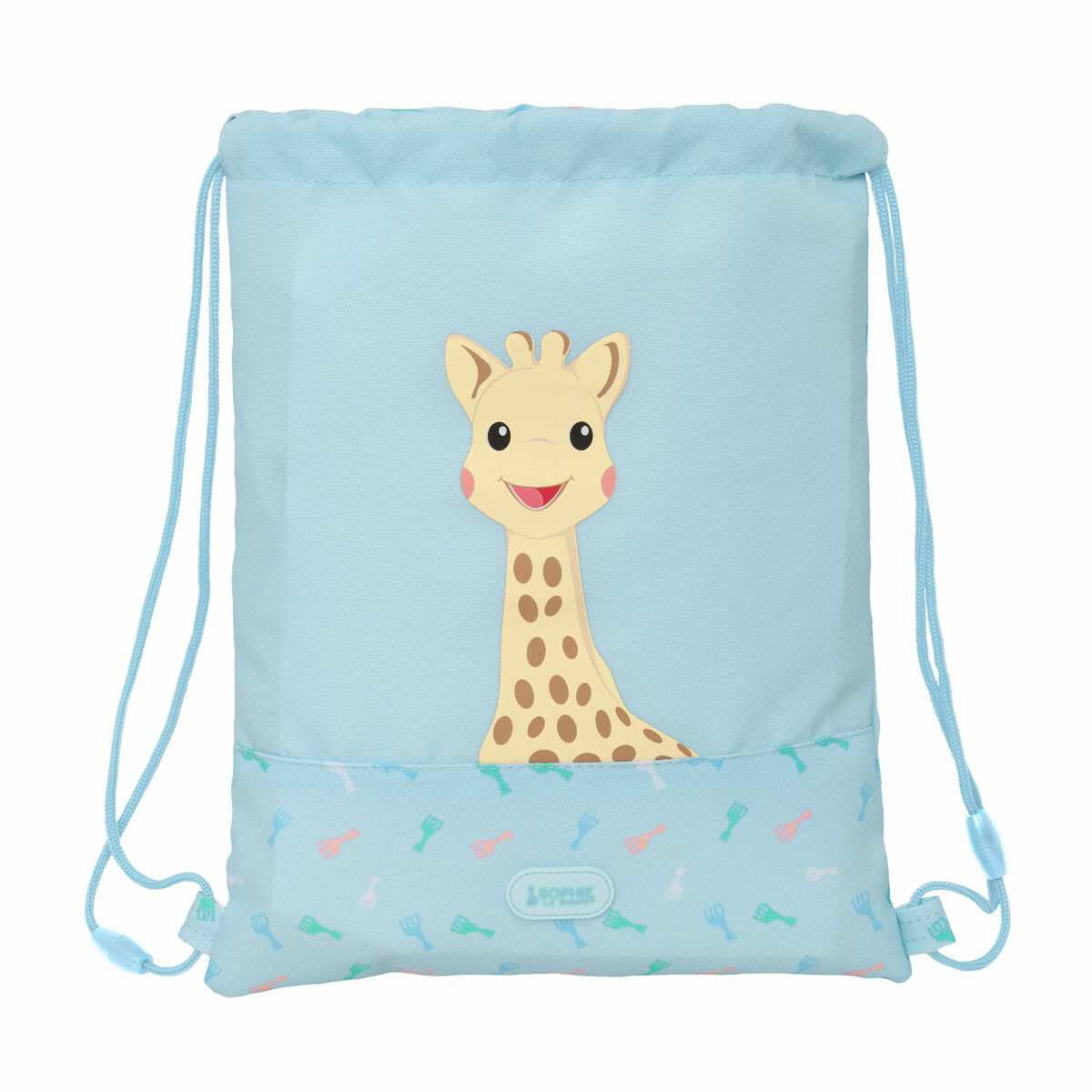 Backpack with Strings Sophie la Girafe Blue 26 x 34 x 1 cm