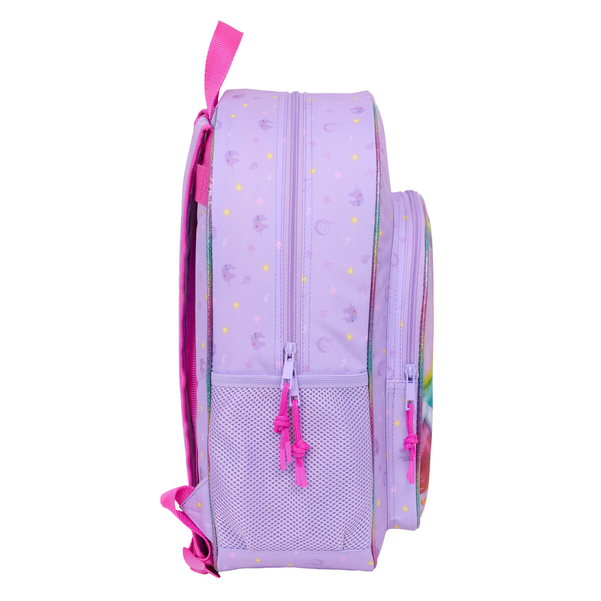 School Bag Unicorn Academy Lilac 33 x 42 x 14 cm