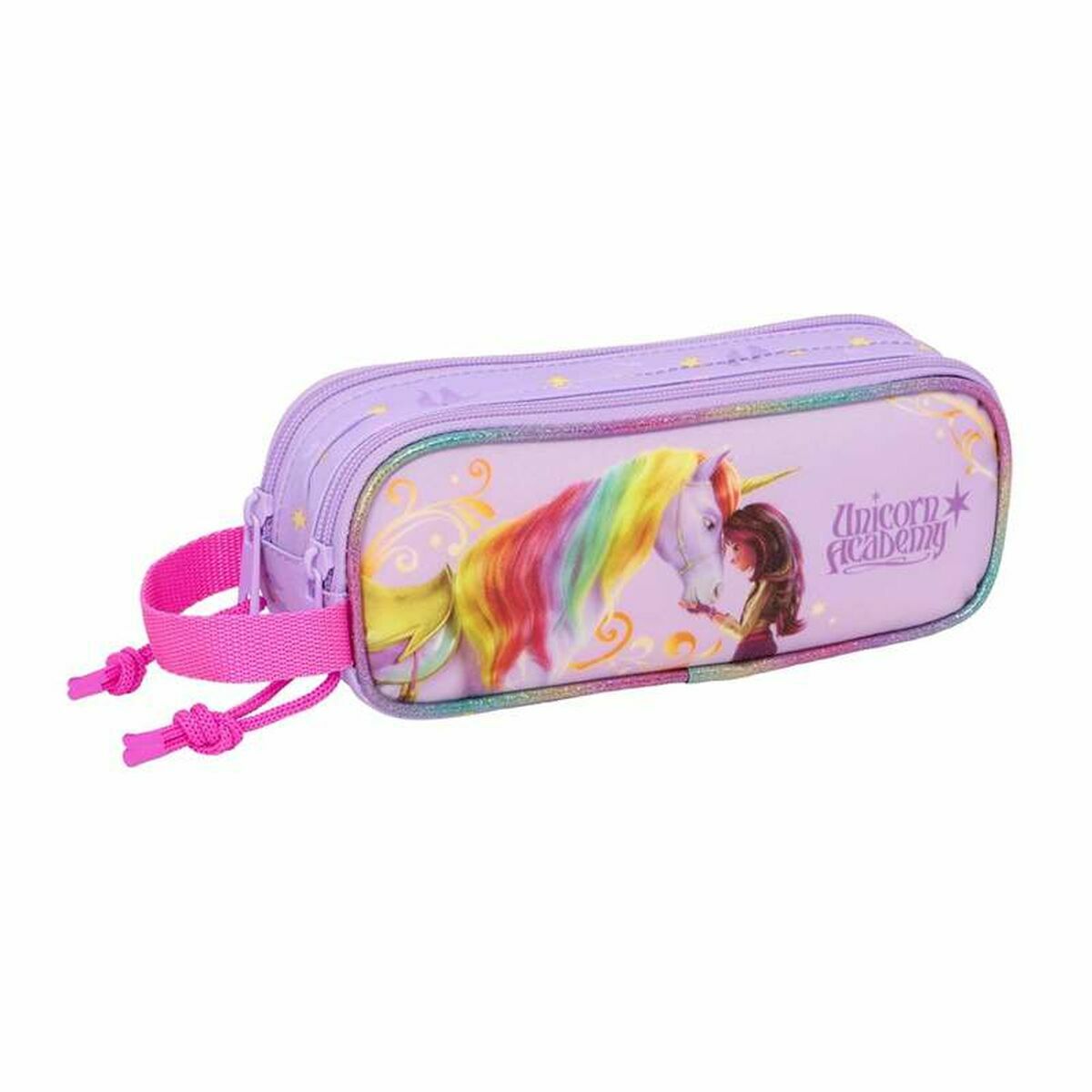 Double Carry-all Unicorn Academy Lilac 21 x 8 x 6 cm Double Carry-all Unicorn Academy Lilac 21 x 8 x 6 cm