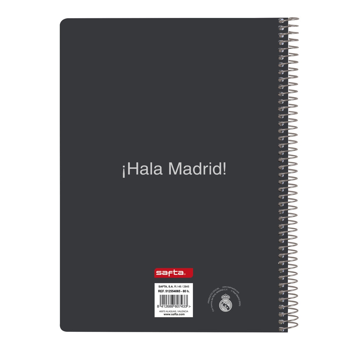 Notebook Real Madrid C.F. White A5 80 Sheets