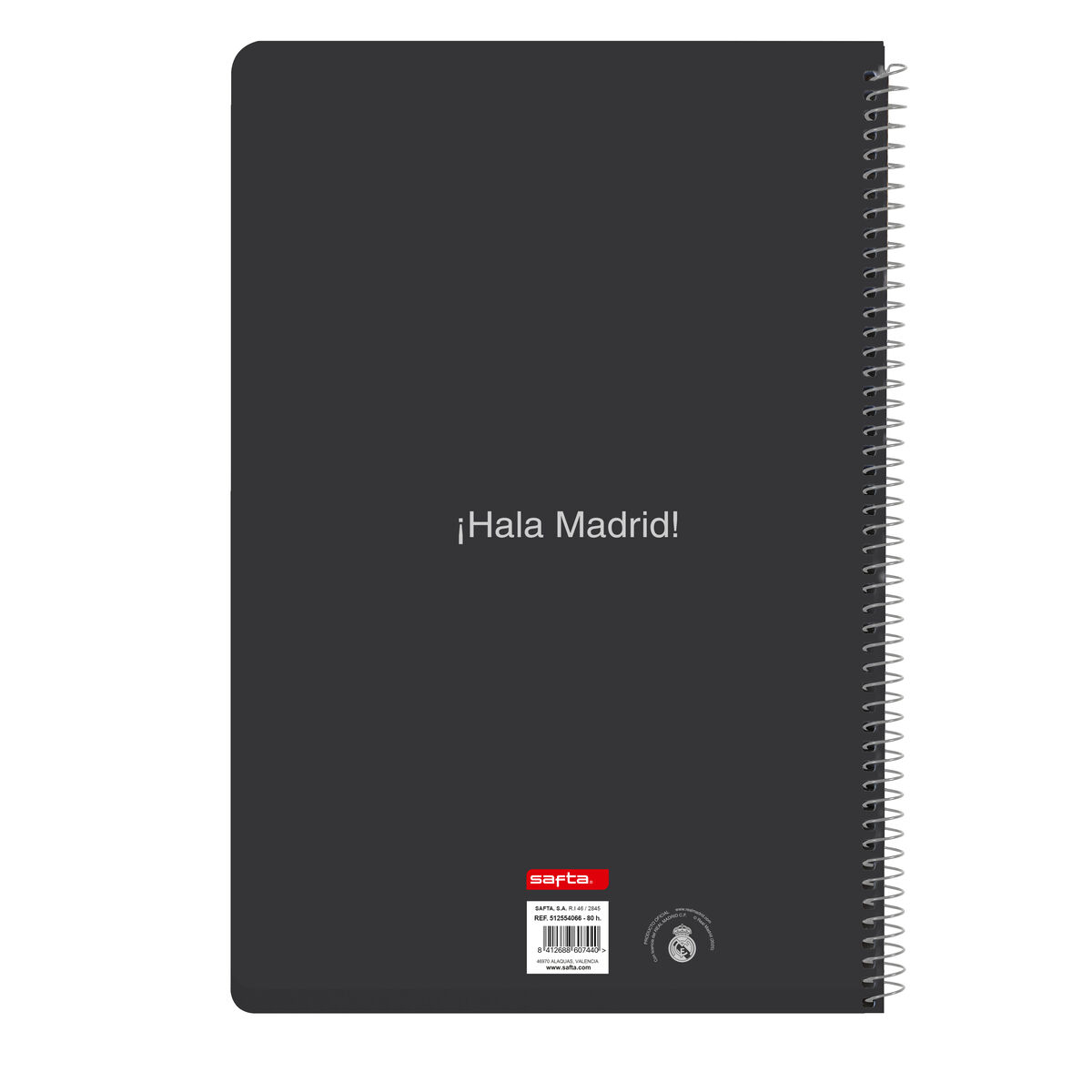 Notebook Real Madrid C.F. White A4 80 Sheets