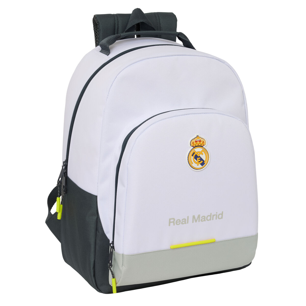 School Bag Real Madrid C.F. White 32 x 42 x 15 cm School Bag Real Madrid C.F. White 32 x 42 x 15 cm