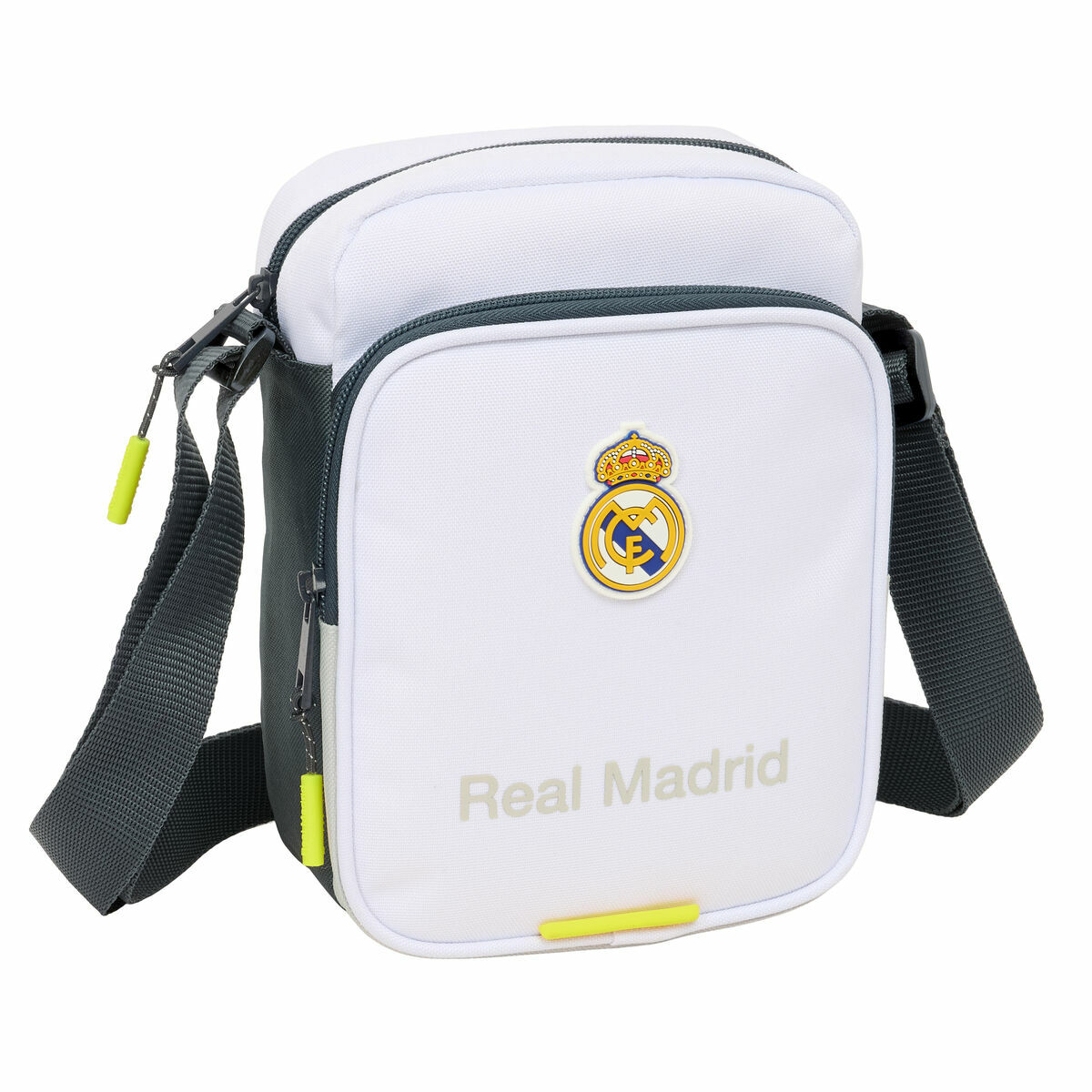 Shoulder Bag Real Madrid C.F. White 16 x 22 x 6 cm Shoulder Bag Real Madrid C.F. White 16 x 22 x 6 cm