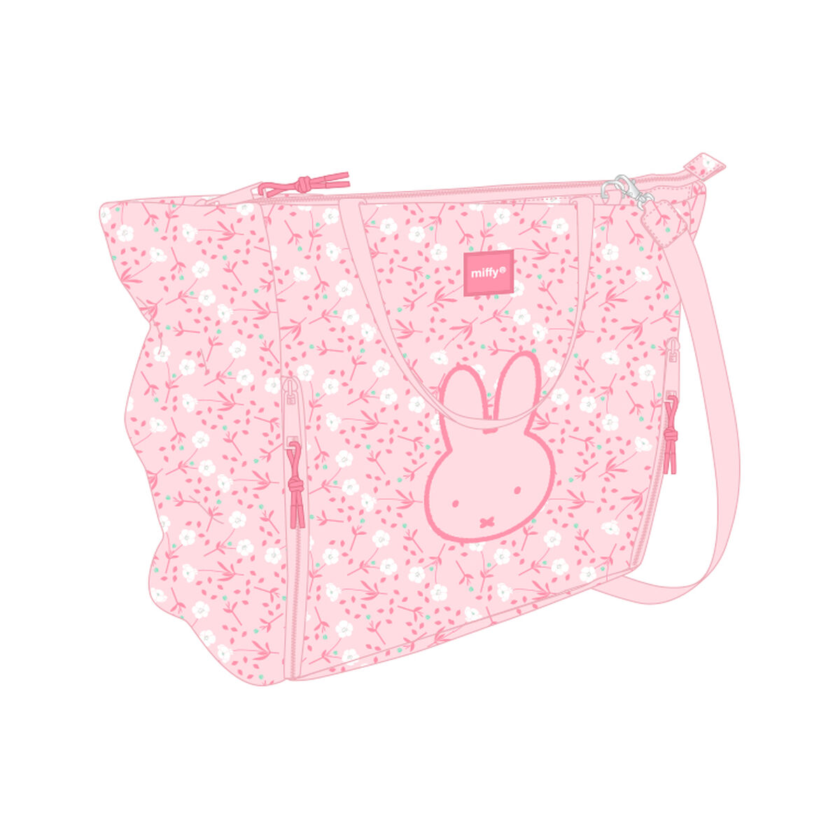 Laptop Case Miffy Flores 40 x 31 x 17 cm Laptop Case Miffy Flores 40 x 31 x 17 cm