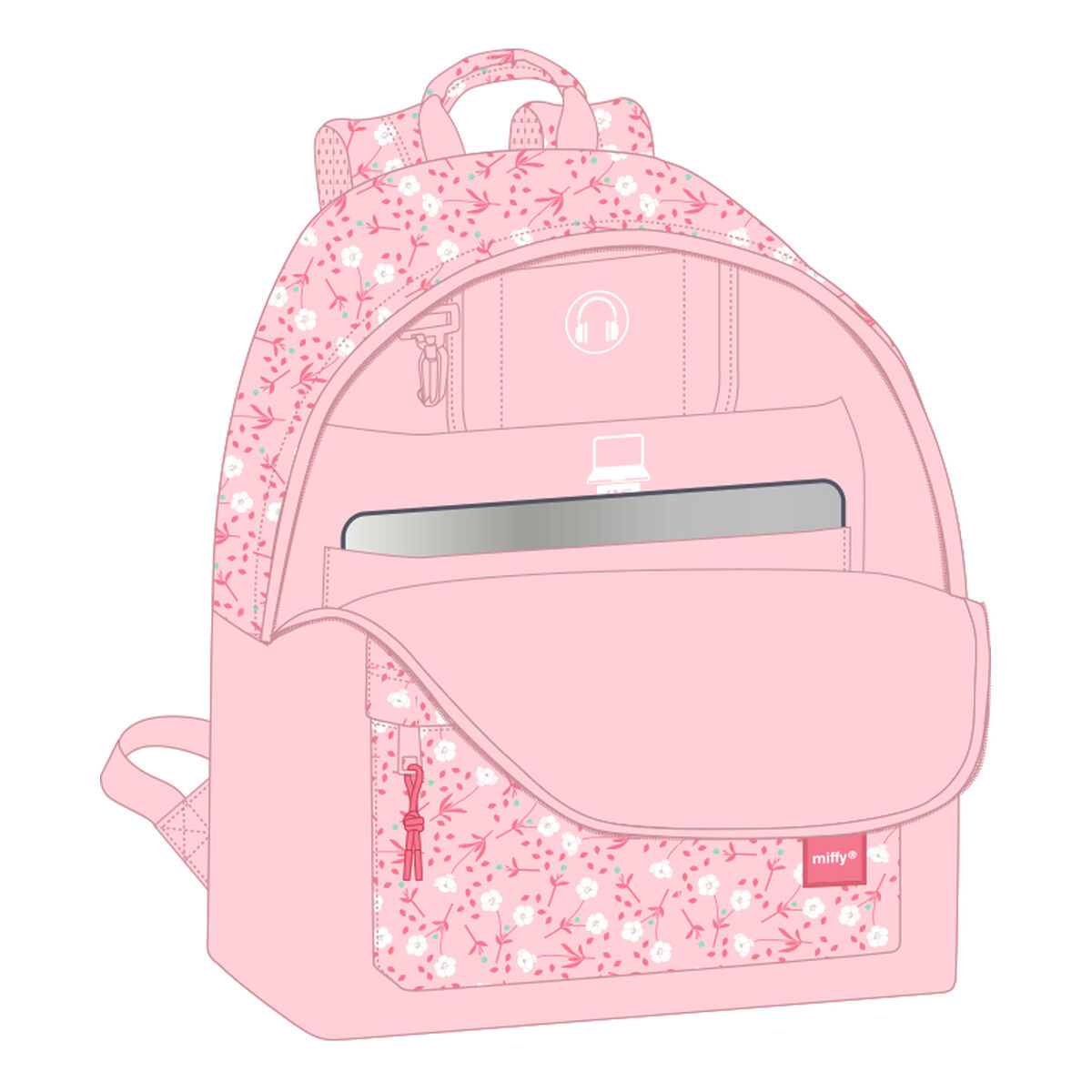 School Bag Miffy miffy 31 x 41 x 16 cm