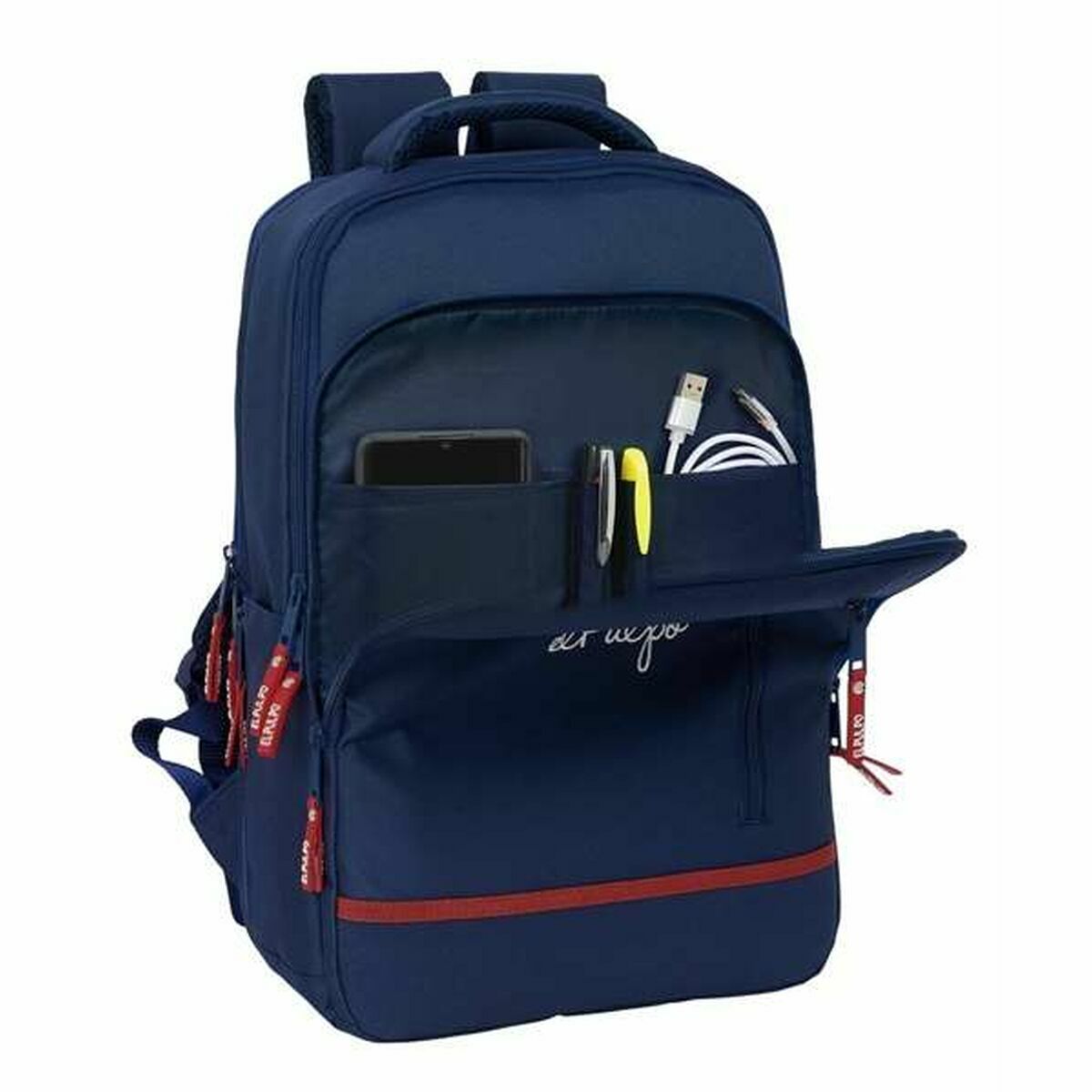 School Bag El Pulpo Navy Blue 29 x 44 x 15 cm