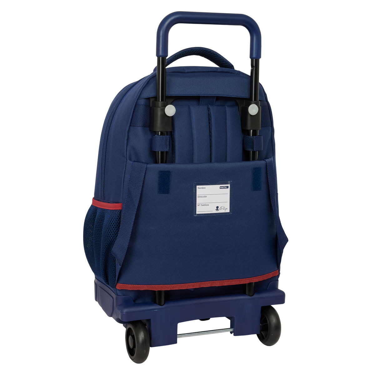 School Rucksack with Wheels El Pulpo Navy Blue 33 x 45 x 22 cm
