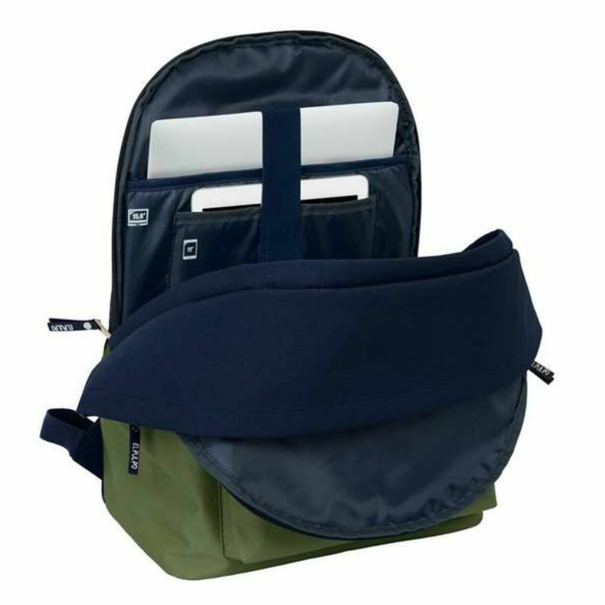 School Bag El Pulpo   Navy Blue Khaki 31 x 44 x 18 cm