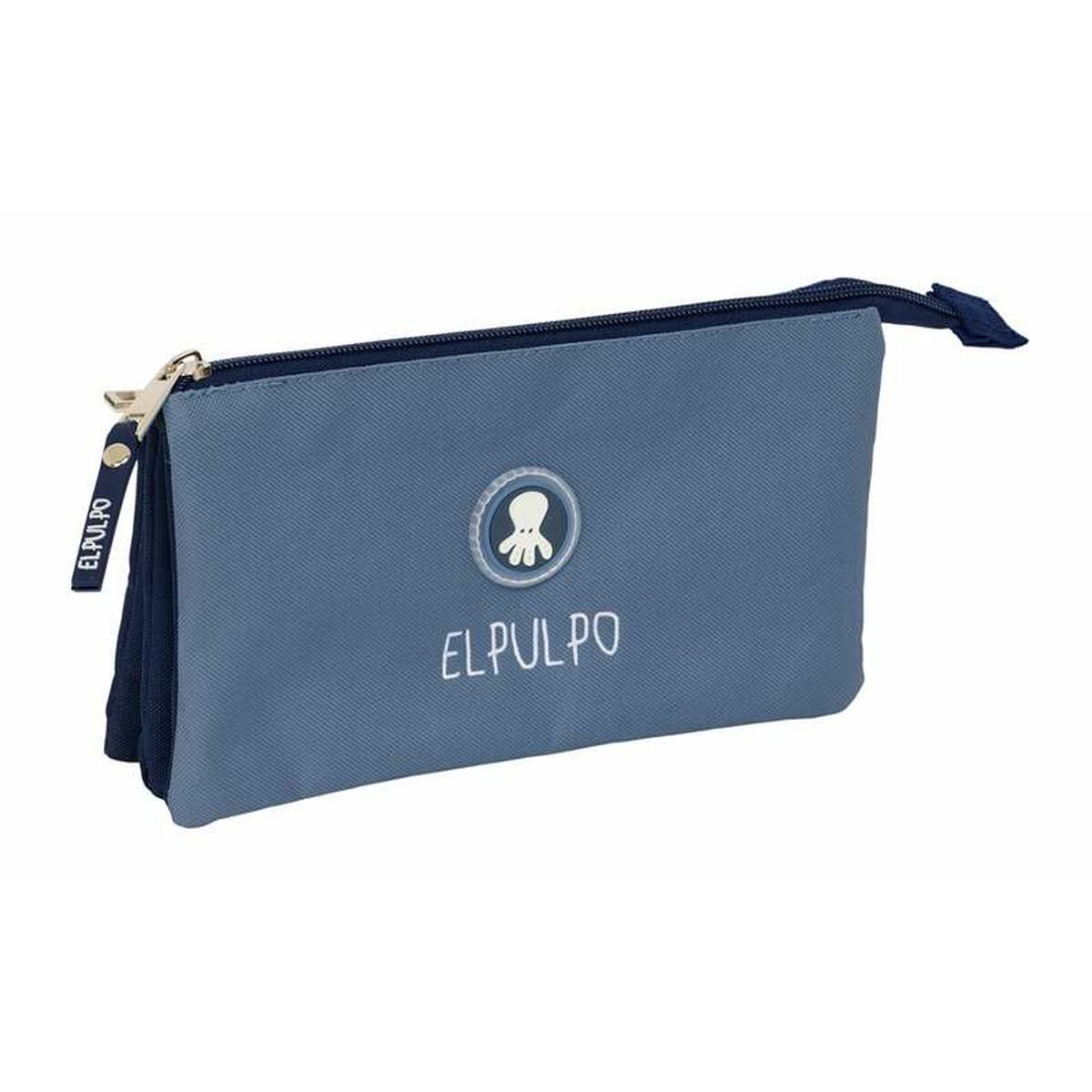 Triple Carry-all El Pulpo Blue Navy Blue 22 x 12 x 3 cm Triple Carry-all El Pulpo Blue Navy Blue 22 x 12 x 3 cm