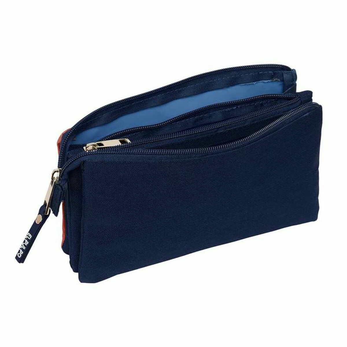 Triple Carry-all El Pulpo   Red Navy Blue 22 x 12 x 3 cm
