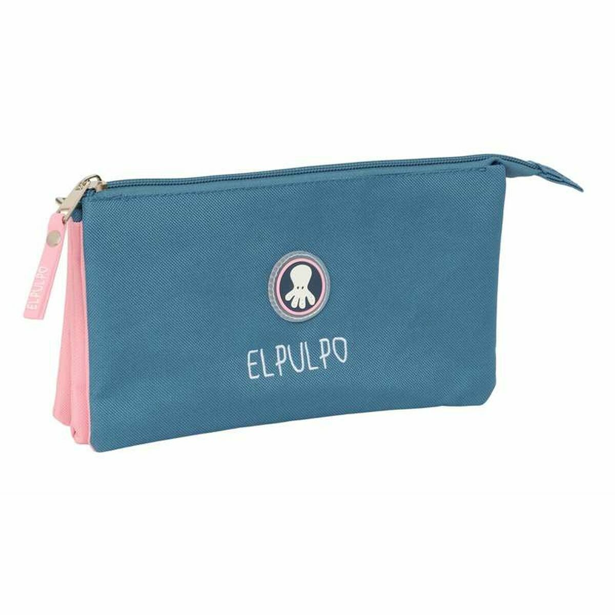 Triple Carry-all El Pulpo Blue Pink 22 x 12 x 3 cm Triple Carry-all El Pulpo Blue Pink 22 x 12 x 3 cm