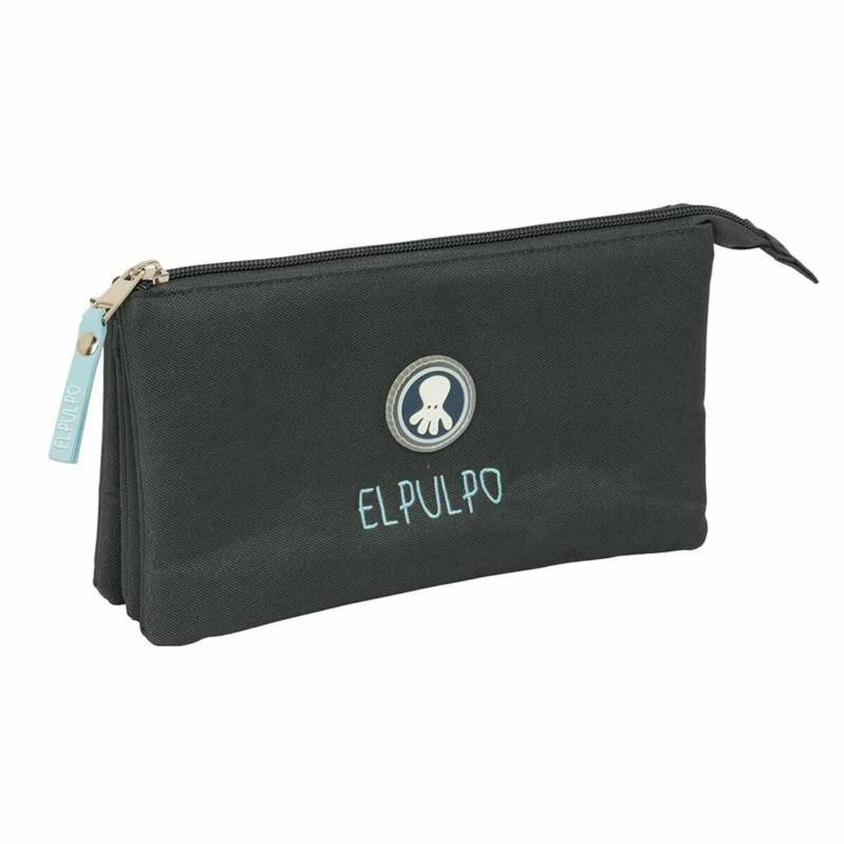 Triple Carry-all El Pulpo   Grey 22 x 12 x 3 cm