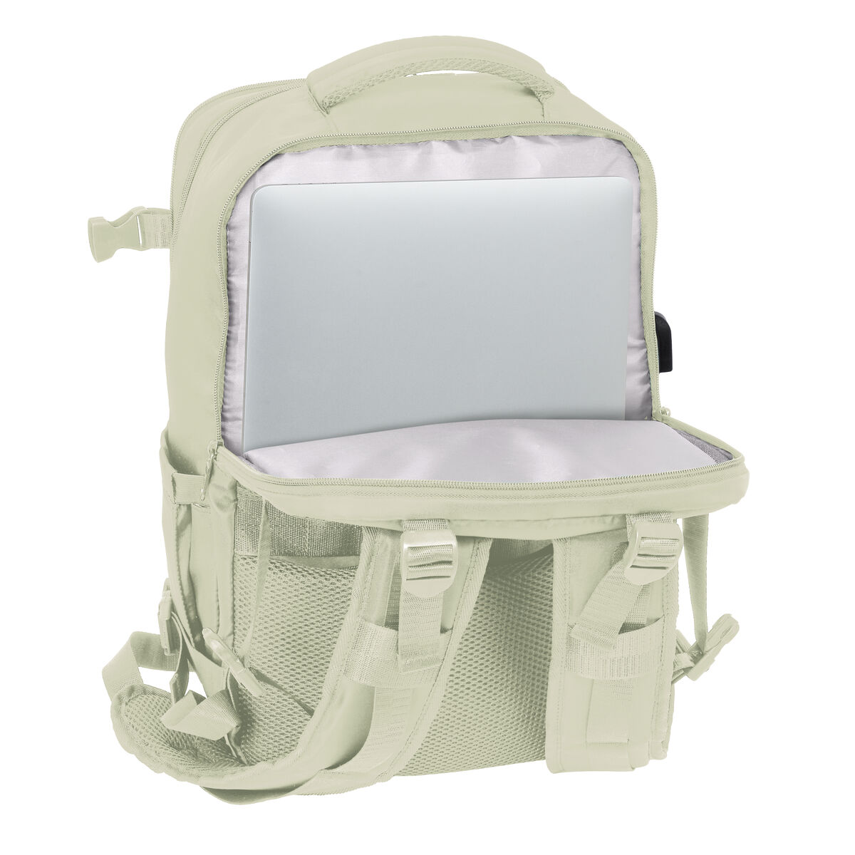 School Bag Safta Beige Beige