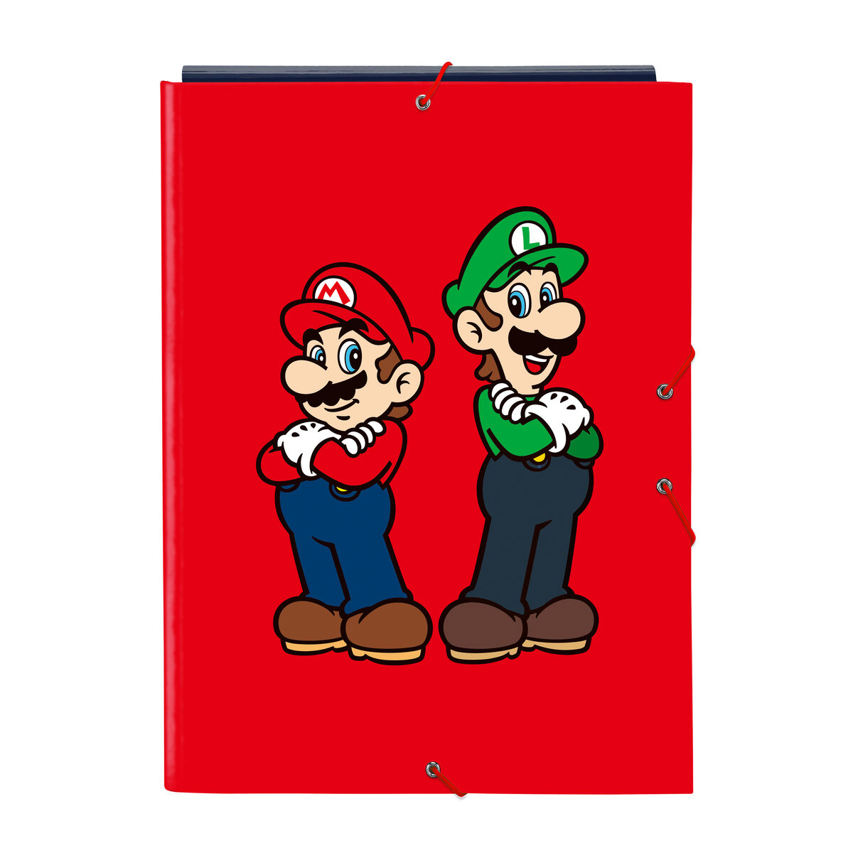 Ring binder Super Mario Mamma mia Red Navy Blue A4 26 x 33.5 x 2.5 cm Ring binder Super Mario Mamma mia Red Navy Blue A4 26 x 33.5 x 2.5 cm