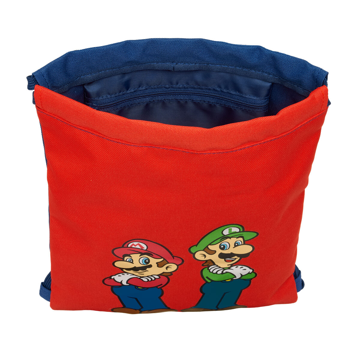 Backpack with Strings Super Mario Mamma mia Red Navy Blue 26 x 34 x 1 cm