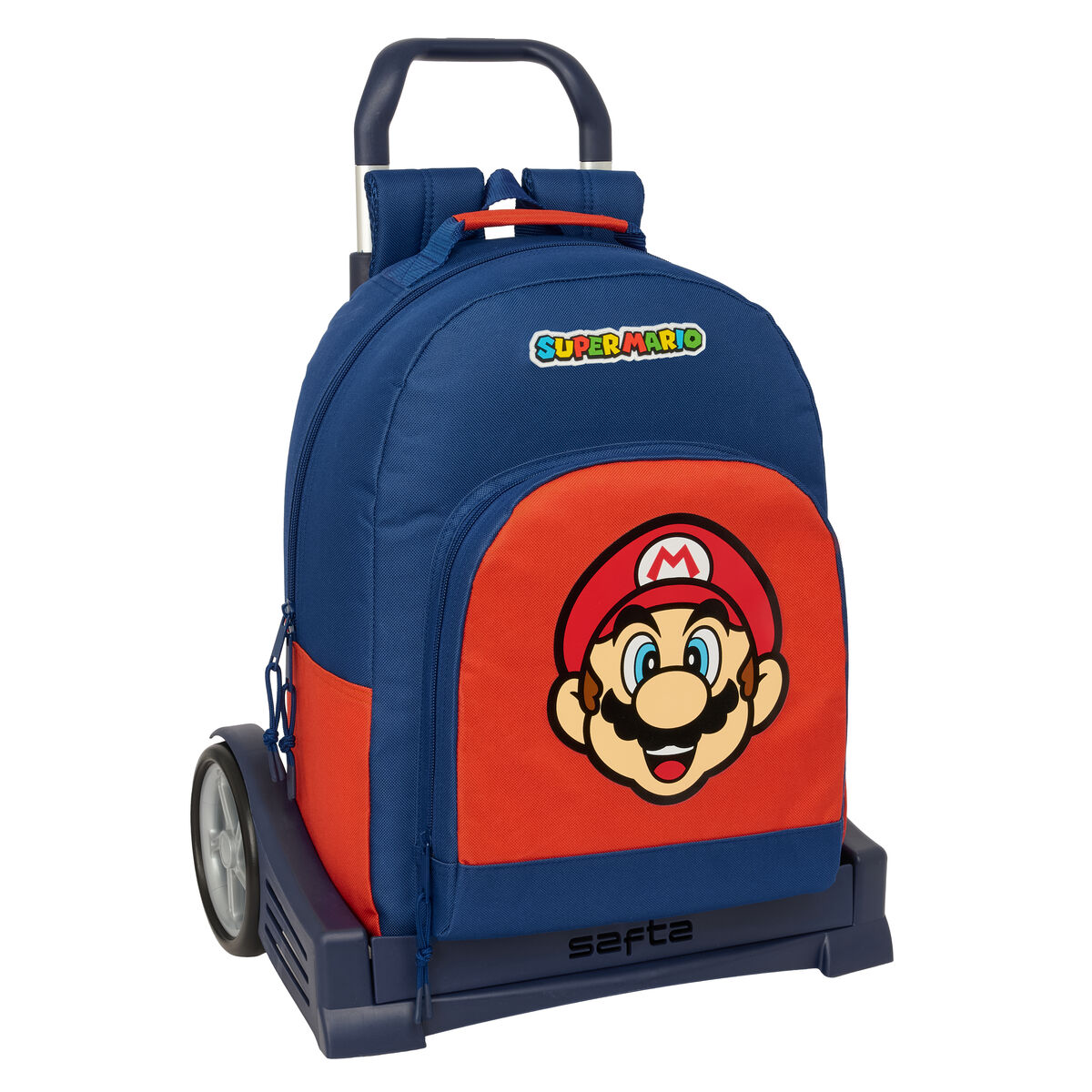 School Bag Super Mario Mamma mia Red Navy Blue 32 x 42 x 15 cm