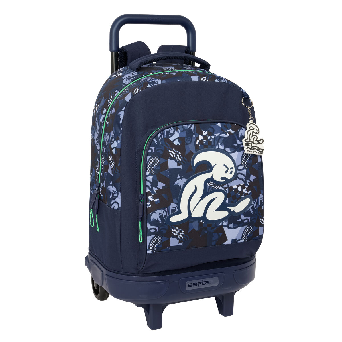 School Rucksack with Wheels El Nio Navy Navy Blue 33 x 45 x 22 cm School Rucksack with Wheels El Nio Navy Navy Blue 33 x 45 x 22 cm