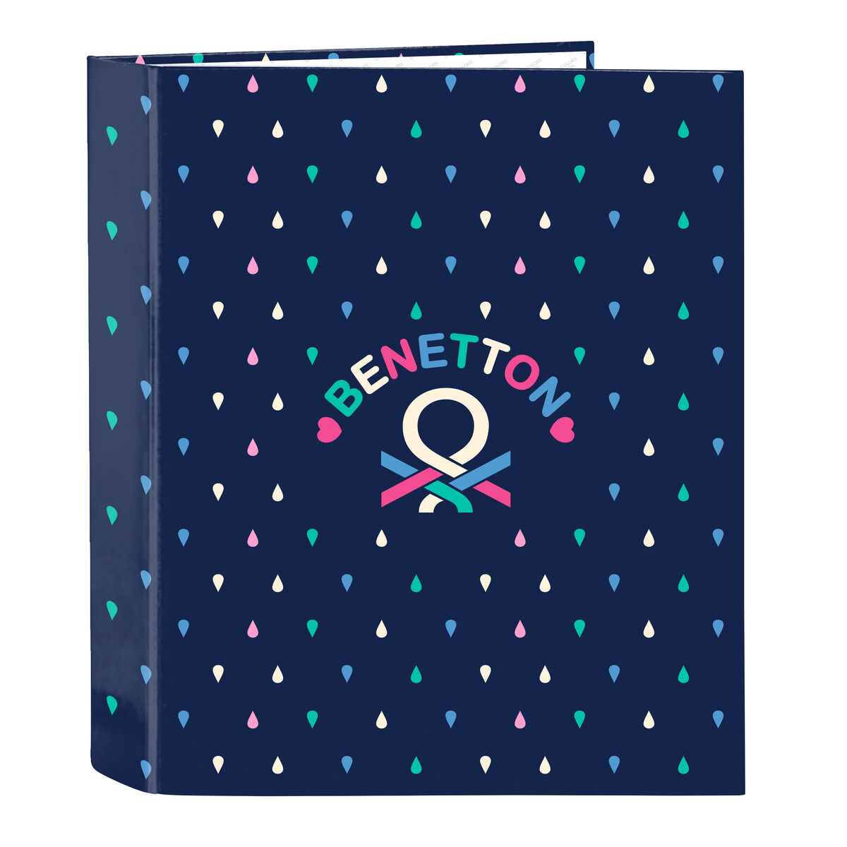Ring binder Benetton Drop Multicolour A4 27 x 33 x 6 cm
