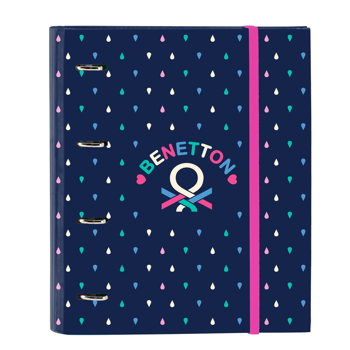 Ring binder Benetton Drop Multicolour 27 x 32 x 3.5 cm Ring binder Benetton Drop Multicolour 27 x 32 x 3.5 cm