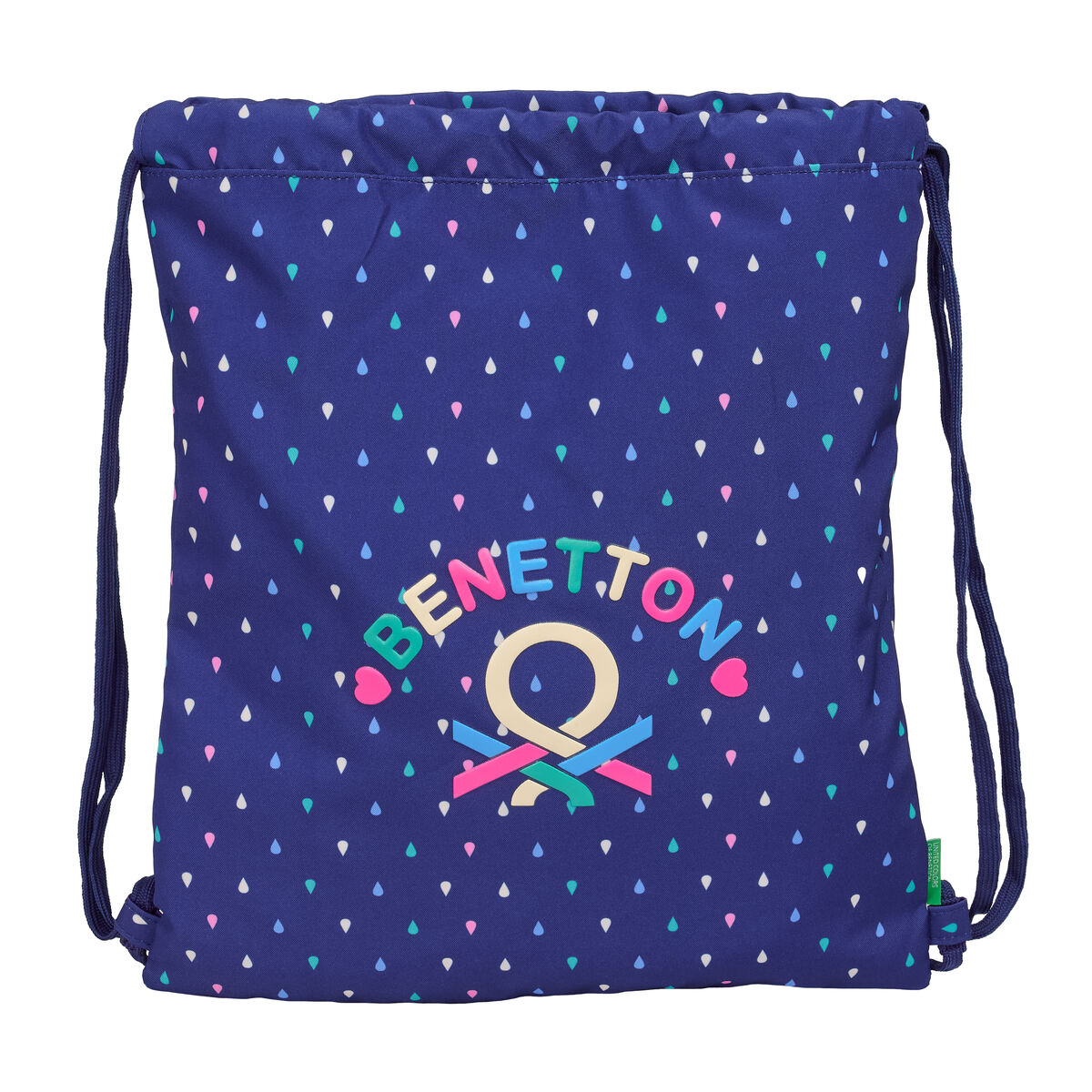 Backpack with Strings Benetton Drop Multicolour 35 x 40 x 1 cm