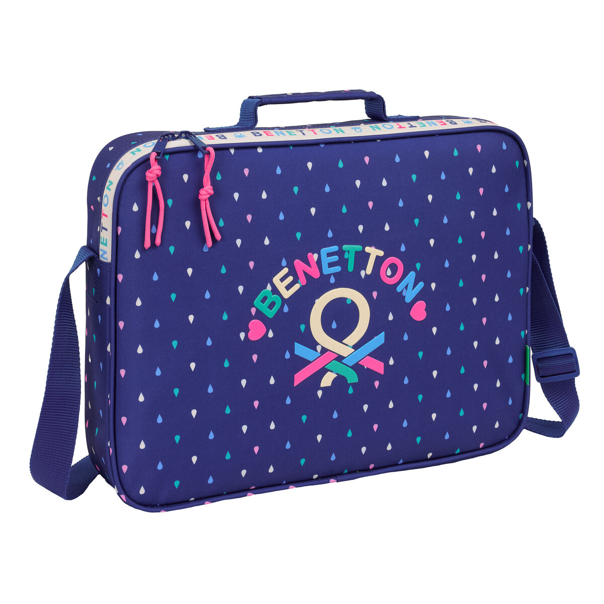 School Bag Benetton Drop Multicolour 38 x 28 x 6 cm