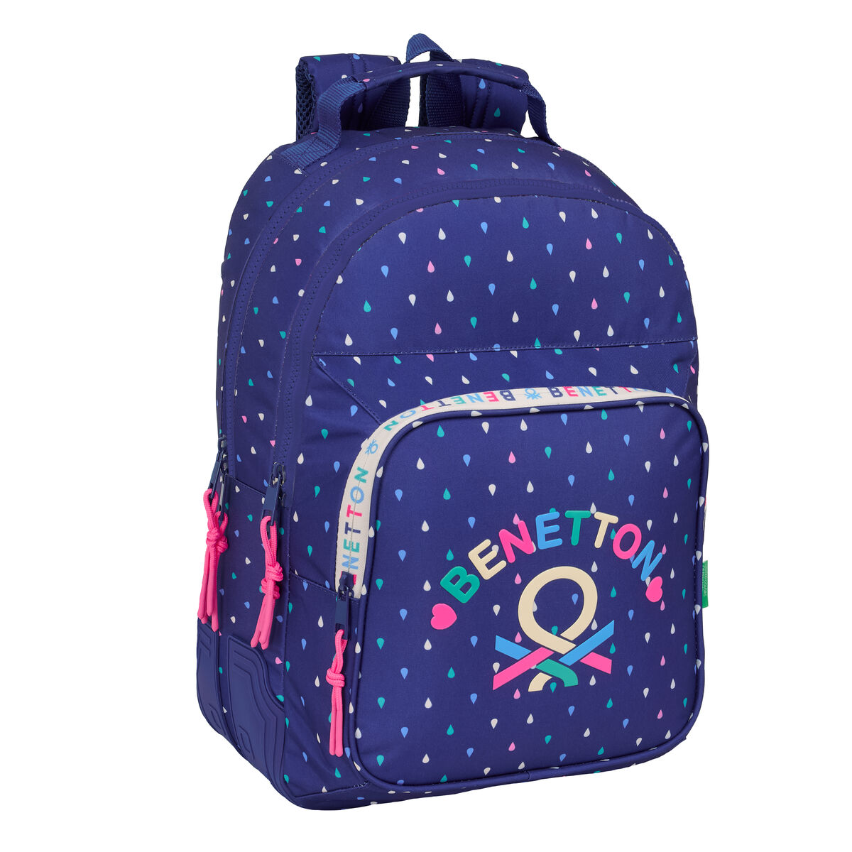 School Bag Benetton Drop Multicolour 32 x 42 x 15 cm School Bag Benetton Drop Multicolour 32 x 42 x 15 cm