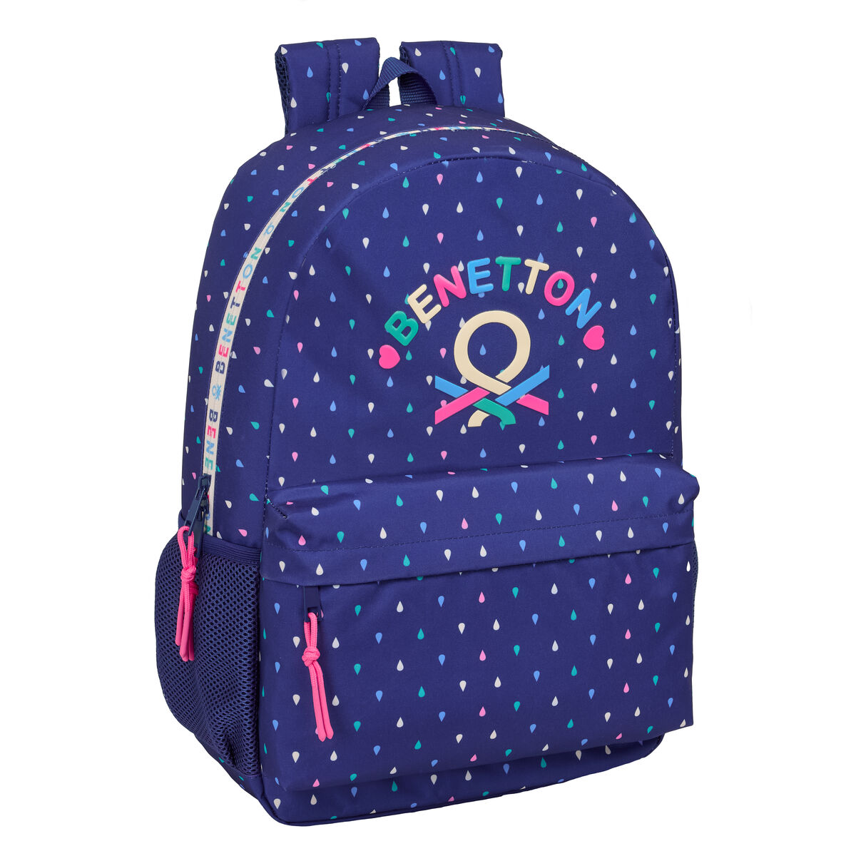 School Bag Benetton Drop Multicolour 30 x 46 x 14 cm School Bag Benetton Drop Multicolour 30 x 46 x 14 cm