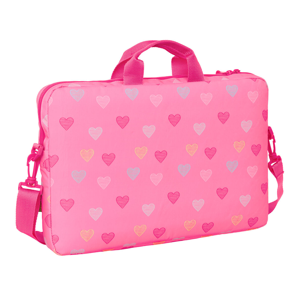 Laptop Case Benetton Heart Pink 40 x 27 x 4 cm