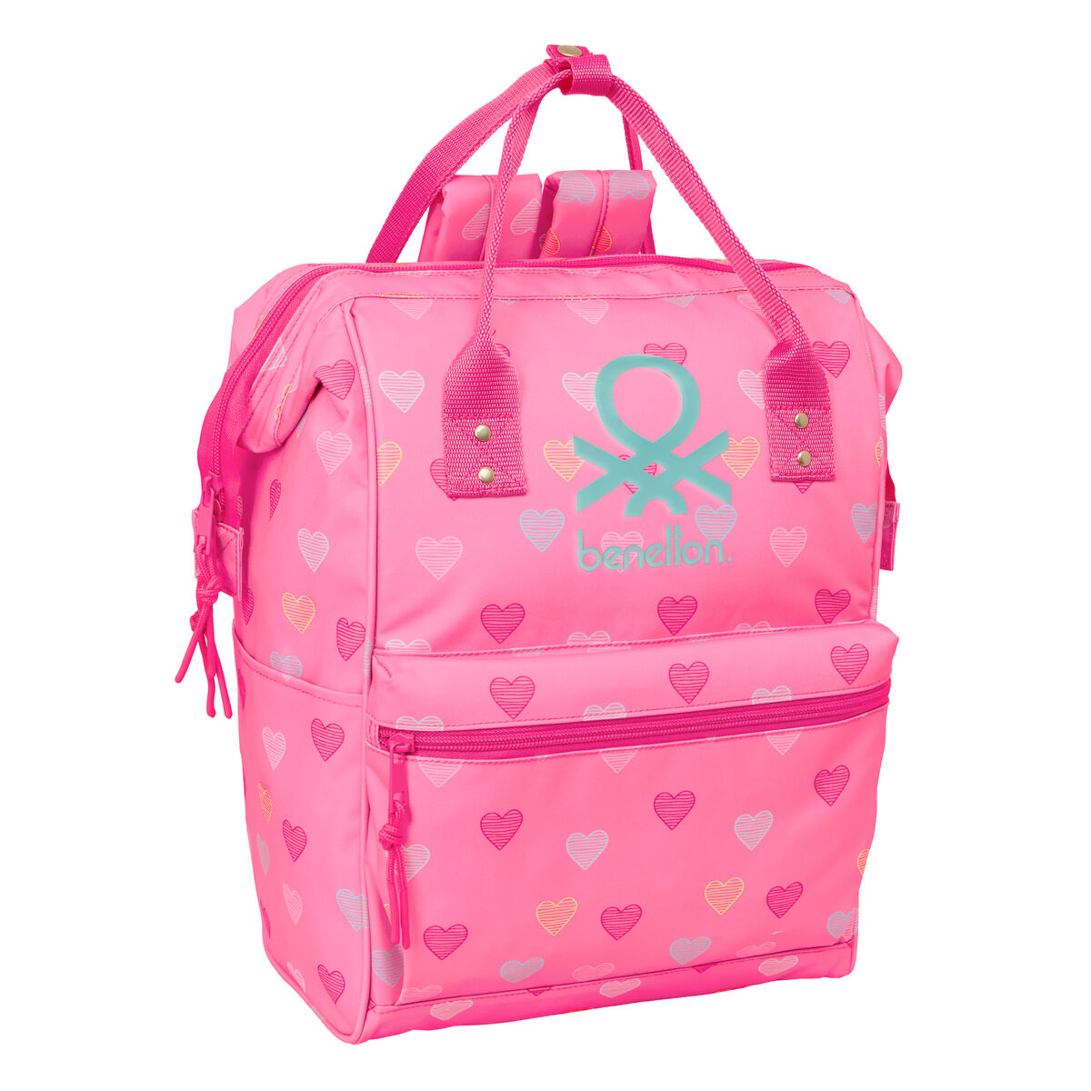 School Bag Benetton benetton Pink 27 x 40 x 19 cm School Bag Benetton benetton Pink 27 x 40 x 19 cm