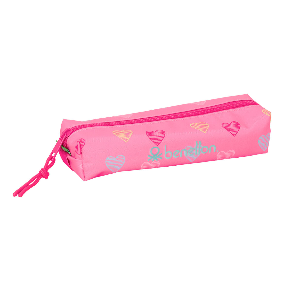 Holdall Benetton Heart Pink 22 x 4 x 7 cm