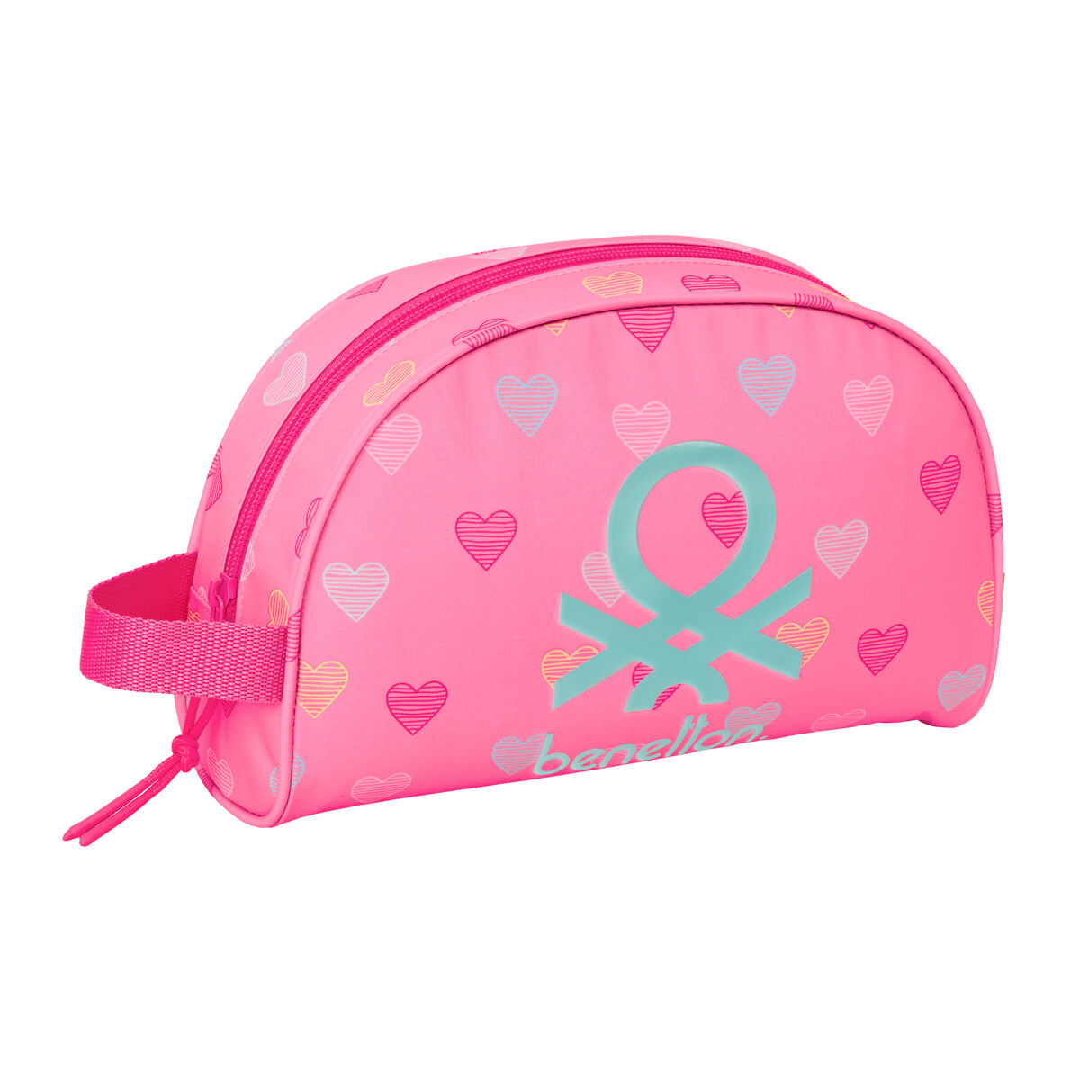 Travel Vanity Case Benetton Heart Pink 28 x 18 x 10 cm