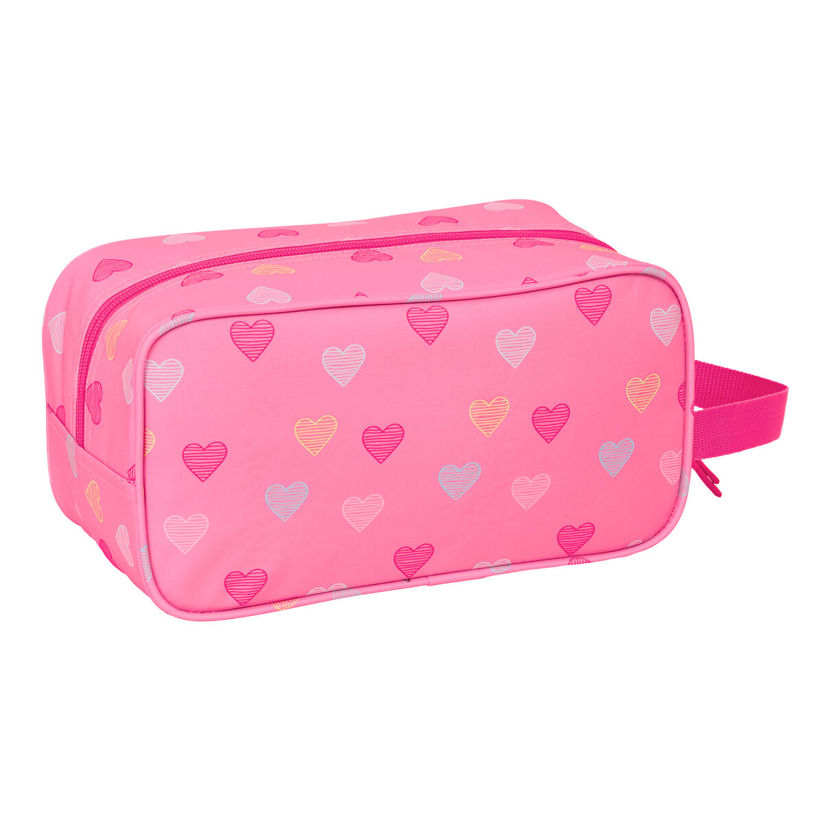 Travel Slipper Holder Benetton Heart Pink 29 x 15 x 14 cm