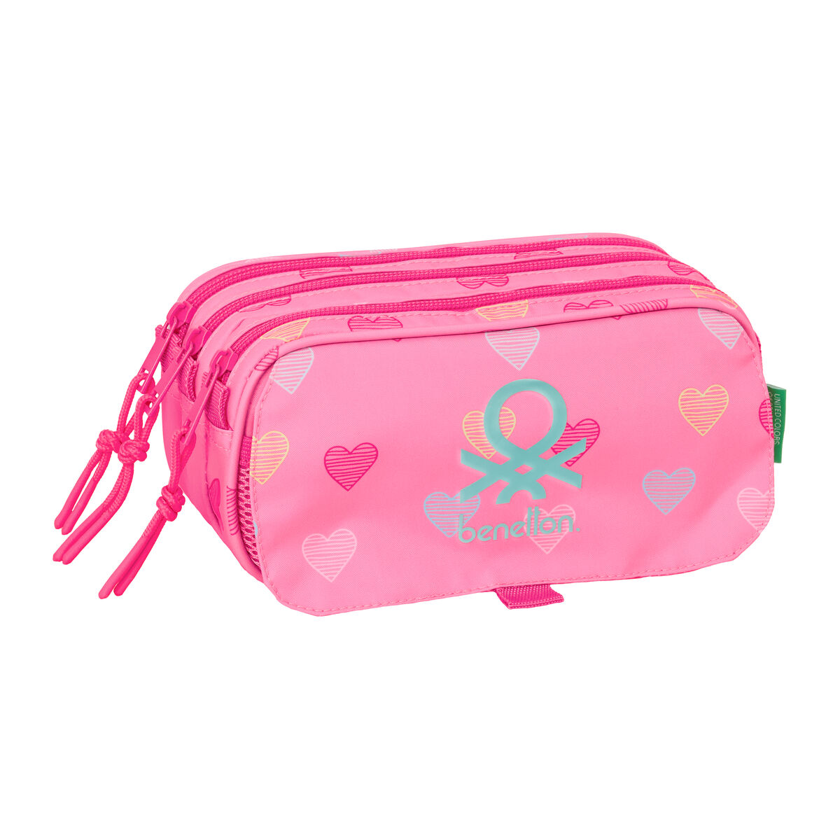 Holdall Benetton Heart Pink 21,5 x 10 x 8 cm Holdall Benetton Heart Pink 21,5 x 10 x 8 cm