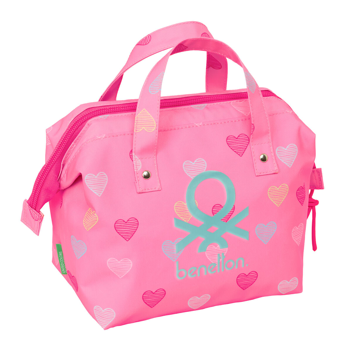 Travel Vanity Case Benetton Heart Pink 26.5 x 17.5 x 12.5 cm Travel Vanity Case Benetton Heart Pink 26.5 x 17.5 x 12.5 cm