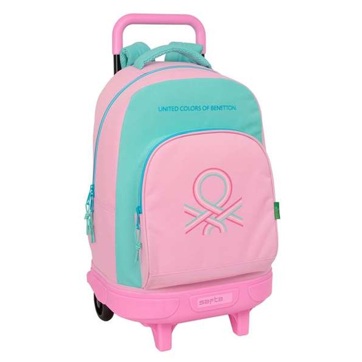 School Rucksack with Wheels Benetton Dolce Multicolour 33 x 45 x 22 cm School Rucksack with Wheels Benetton Dolce Multicolour 33 x 45 x 22 cm
