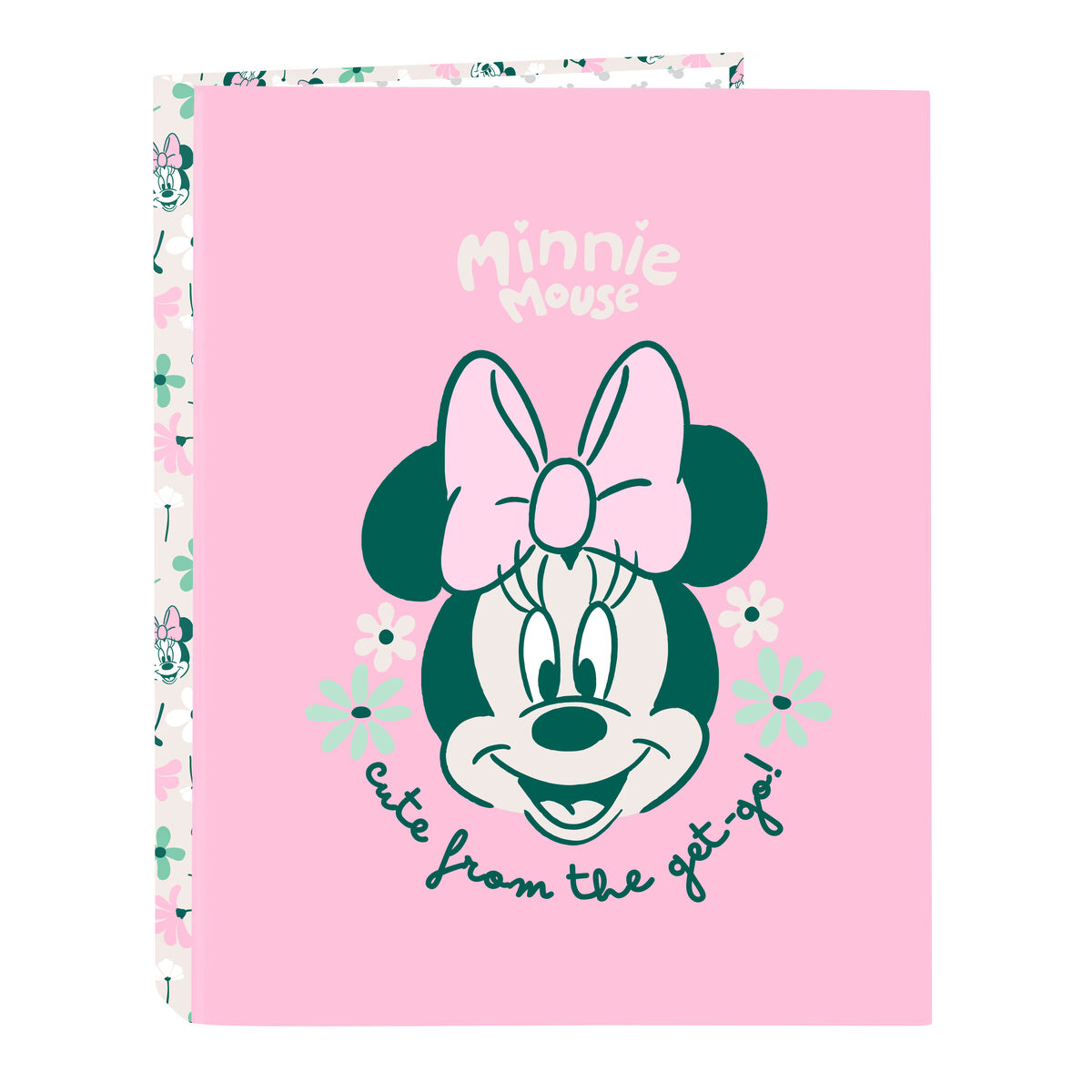 Ring binder Minnie Mouse Minty Pink A4 26.5 x 33 x 4 cm Ring binder Minnie Mouse Minty Pink A4 26.5 x 33 x 4 cm