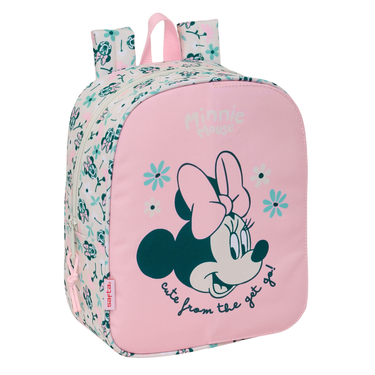 School Bag Minnie Mouse Minty Pink 22 x 27 x 10 cm