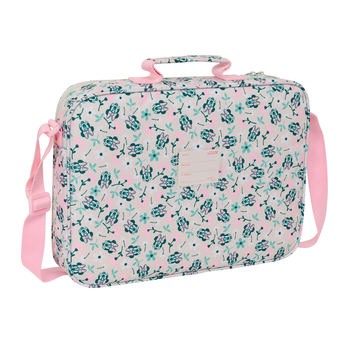 School Bag Minnie Mouse Minty Pink 38 x 28 x 6 cm