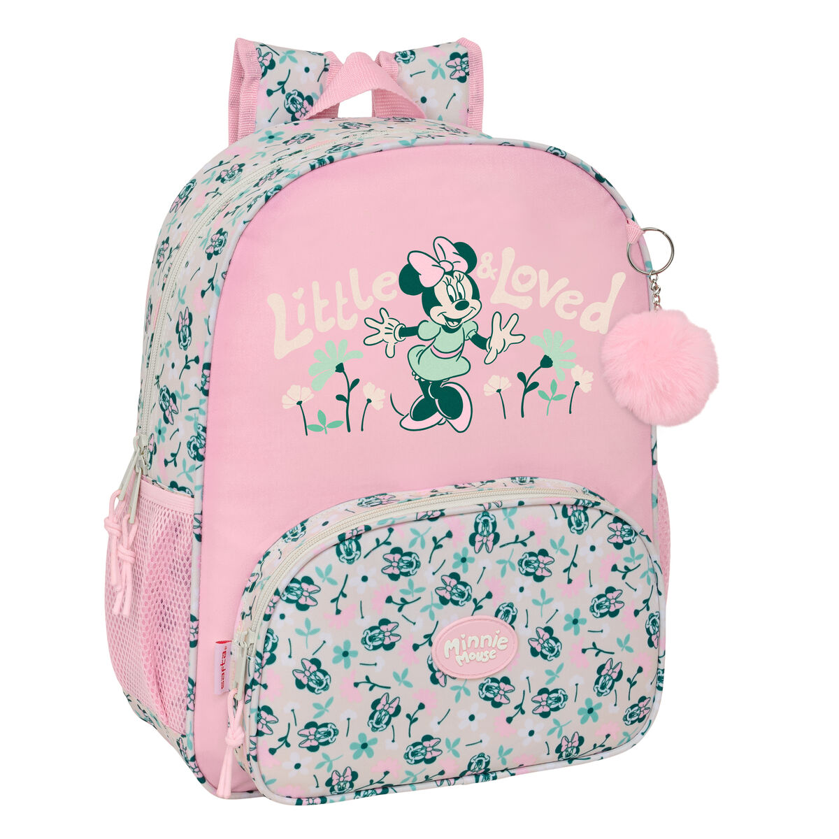 School Bag Minnie Mouse Minty Pink 32 x 38 x 12 cm