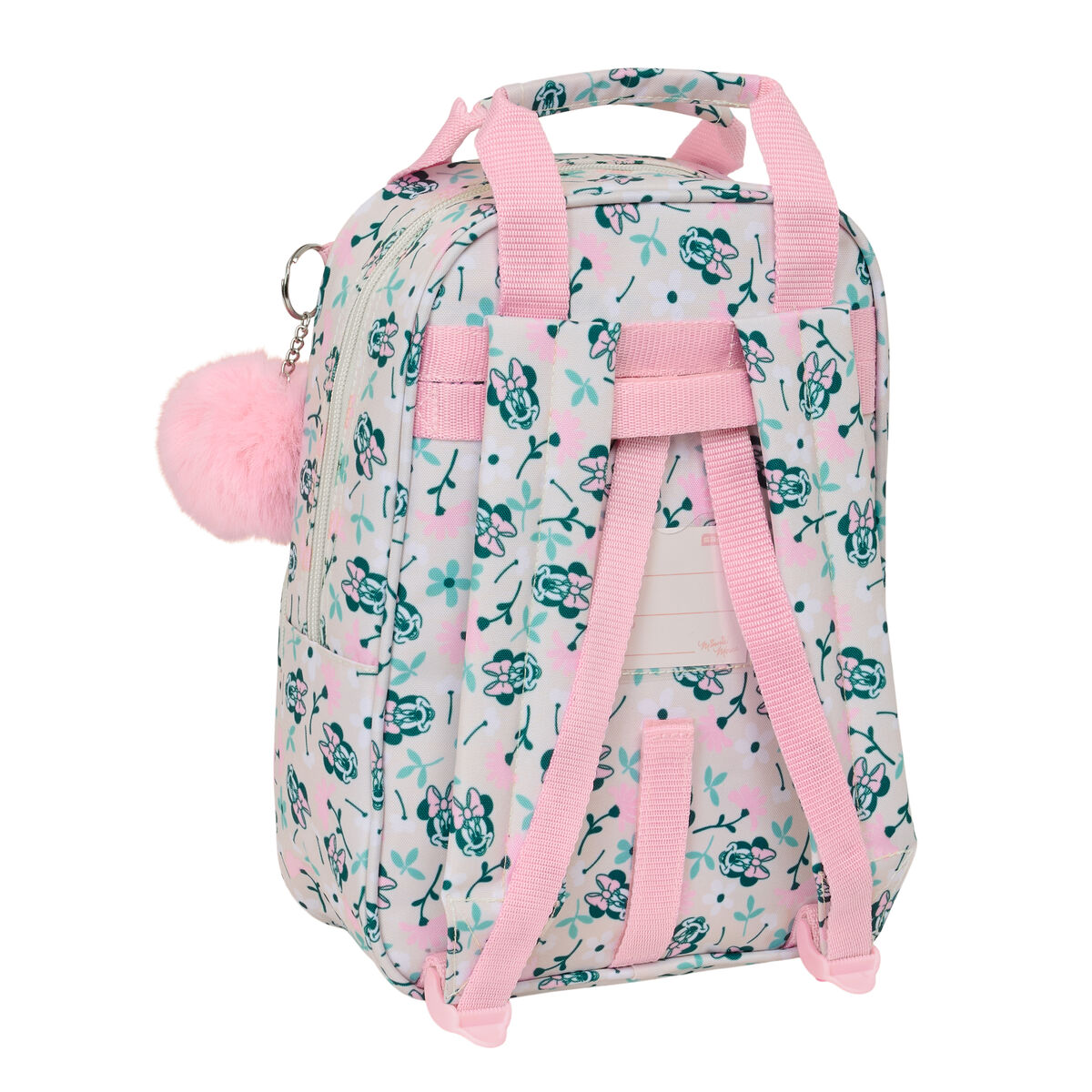 School Bag Minnie Mouse Minty Pink 20 x 28 x 8 cm