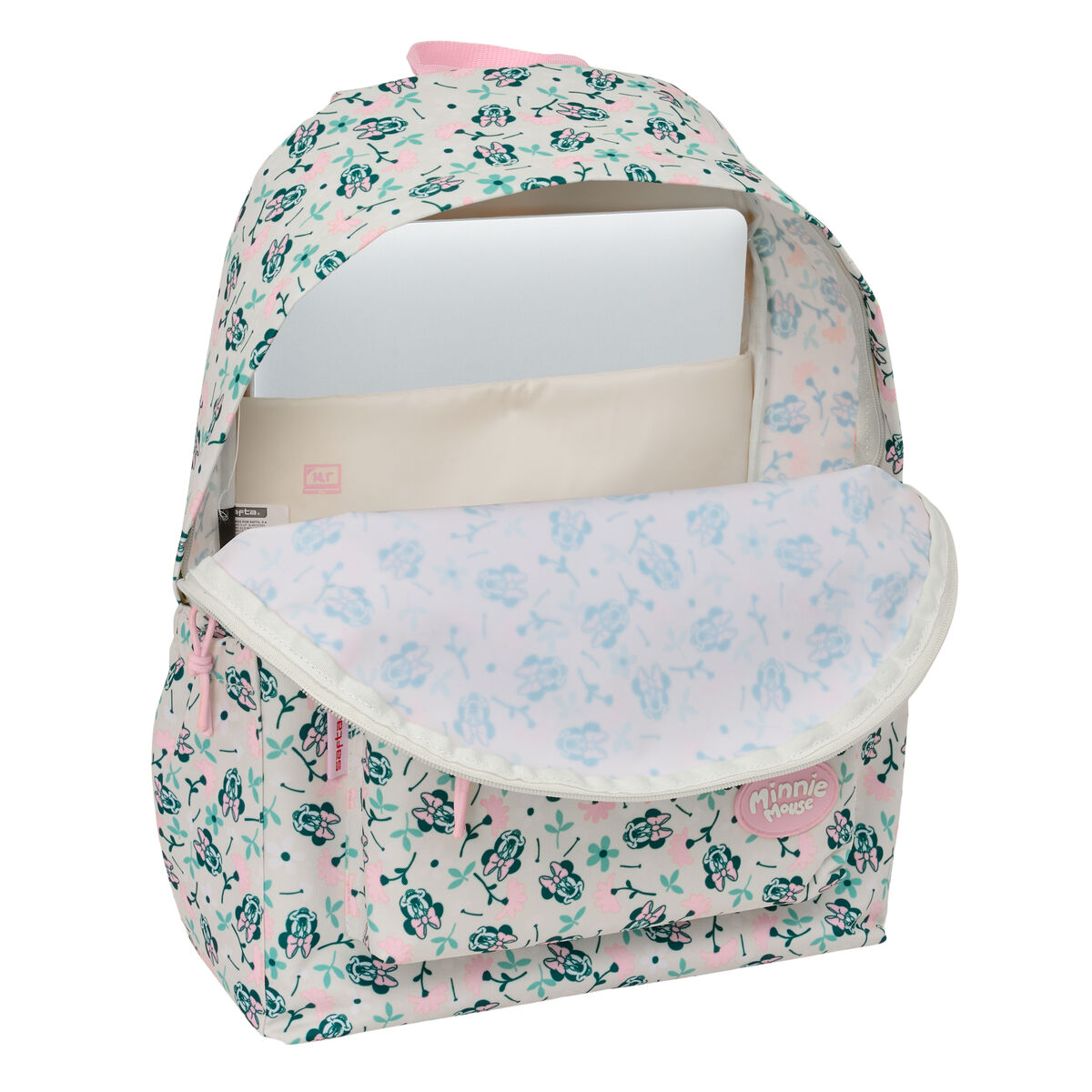 School Bag Minnie Mouse Minty Pink 31 x 43 x 13 cm