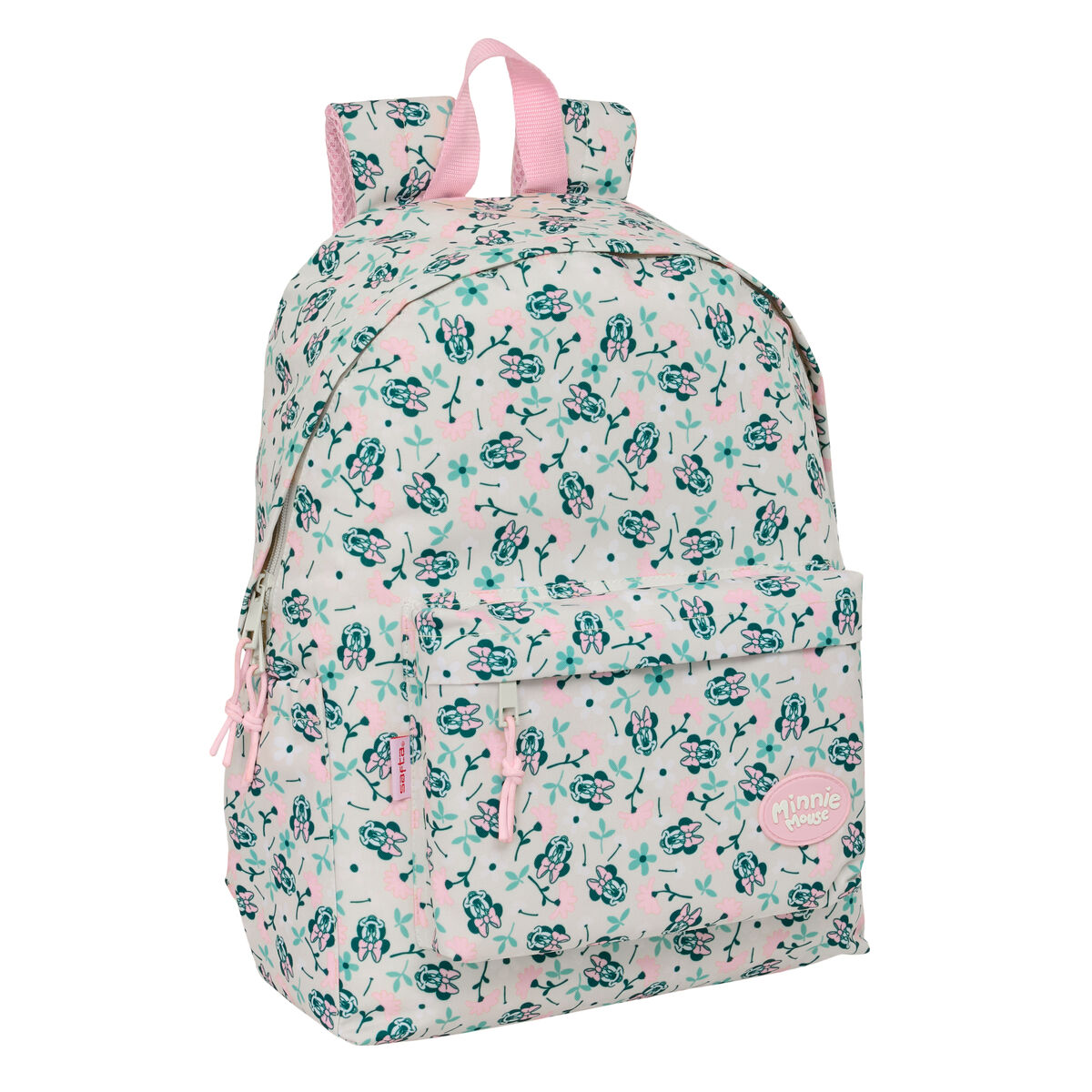 School Bag Minnie Mouse Minty Pink 31 x 43 x 13 cm