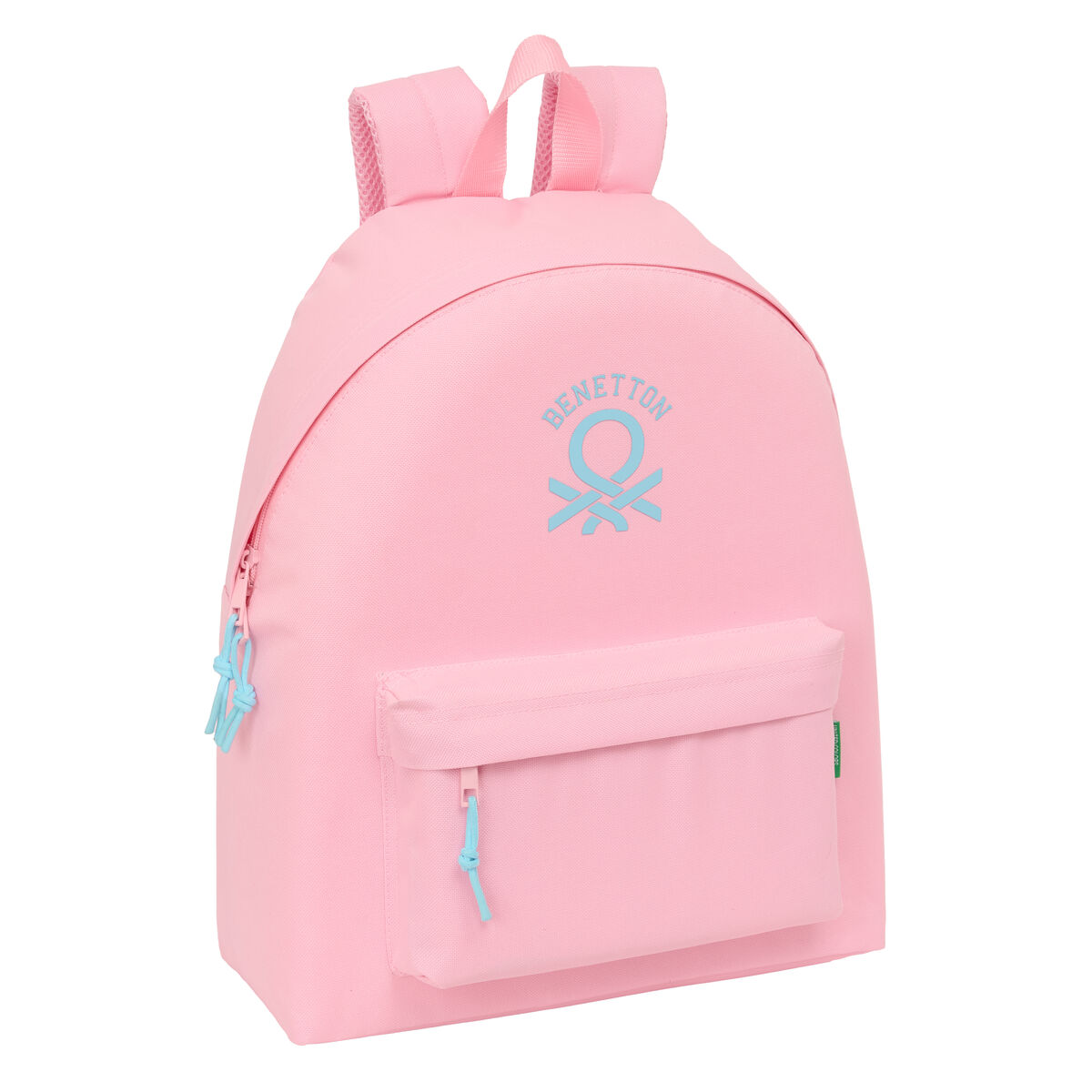 School Bag Benetton Rosa pastel Pink 33 x 42 x 15 cm School Bag Benetton Rosa pastel Pink 33 x 42 x 15 cm