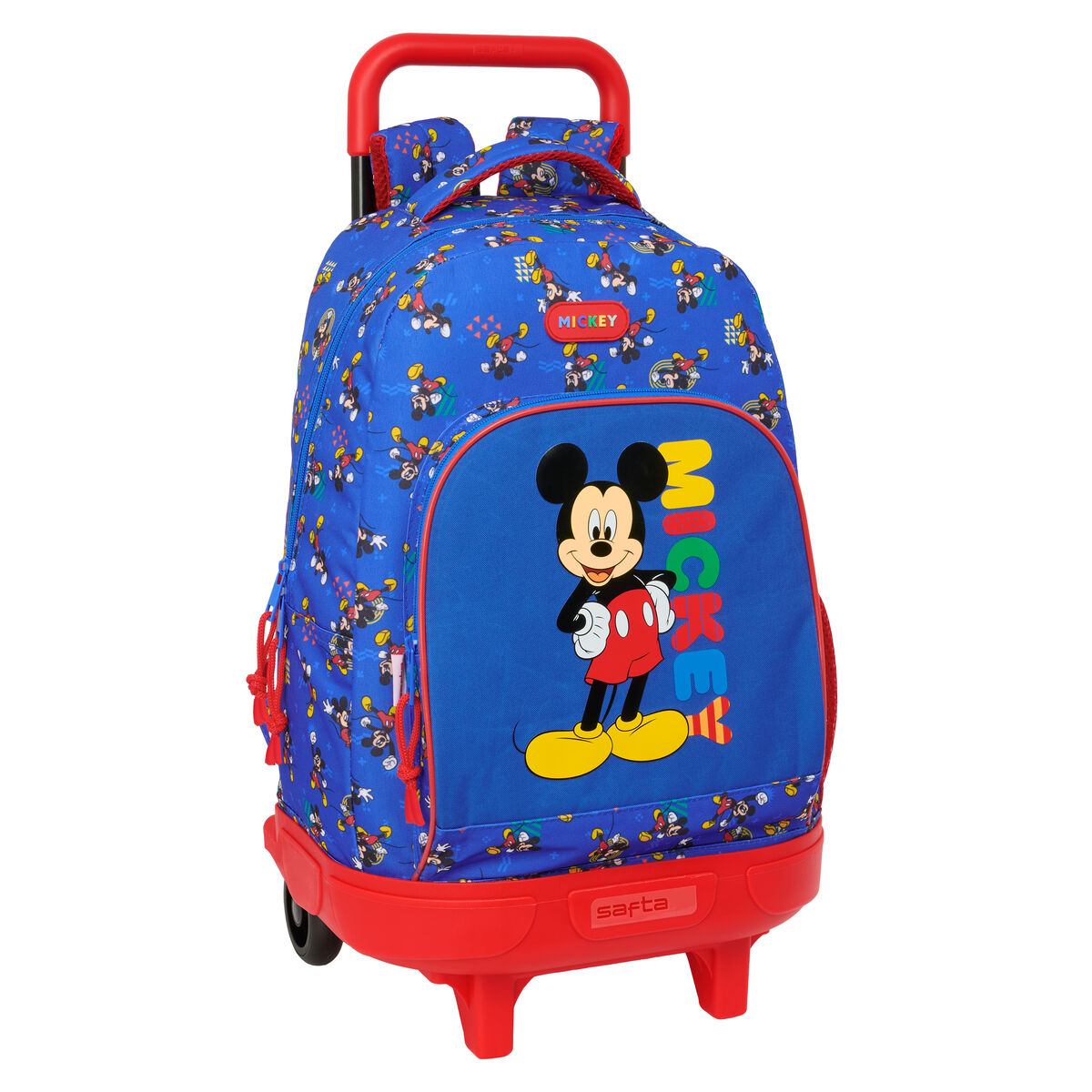 School Rucksack with Wheels Mickey Mouse Clubhouse Today Blue 33 x 45 x 22 cm