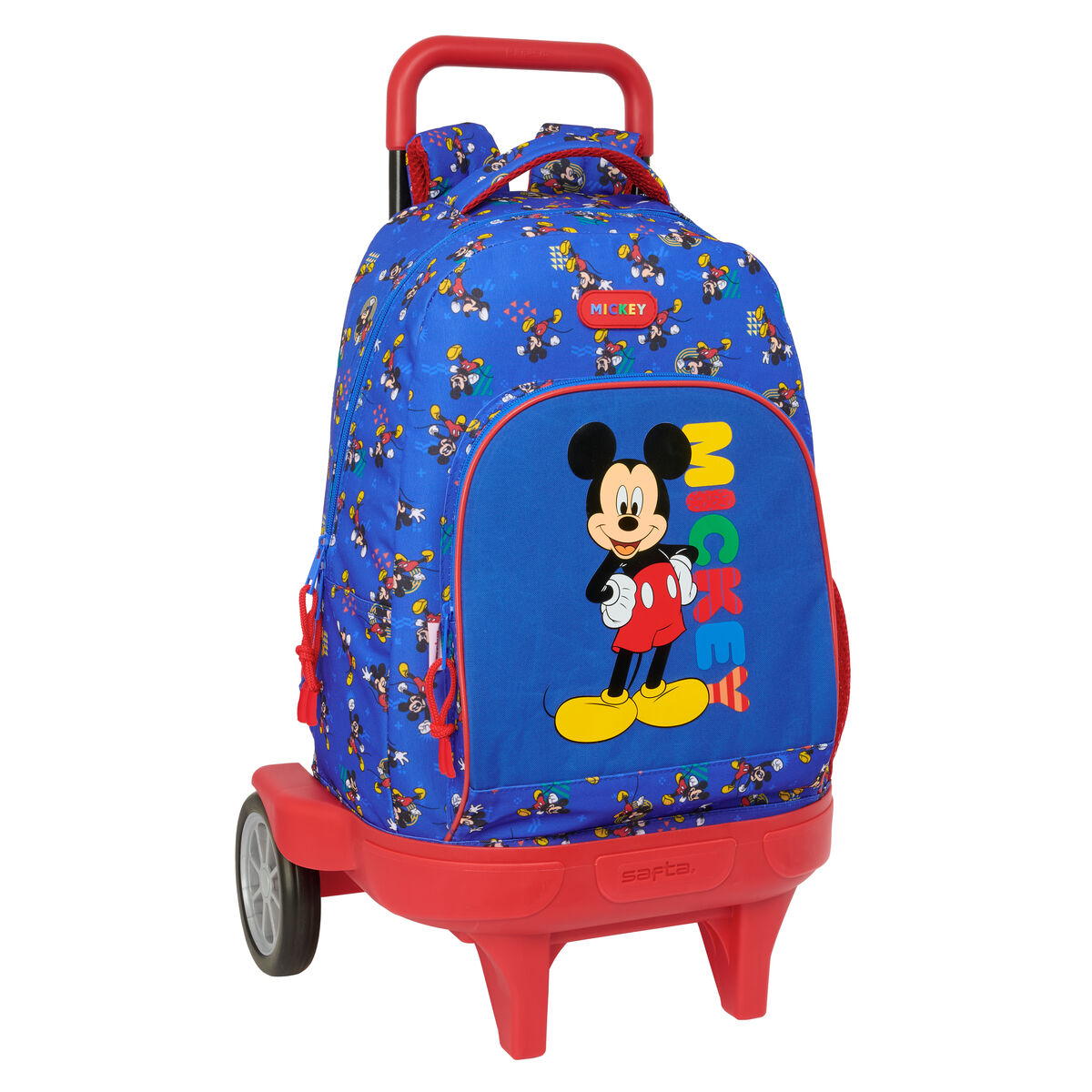 School Rucksack with Wheels Mickey Mouse Clubhouse Today Blue 33 x 45 x 22 cm